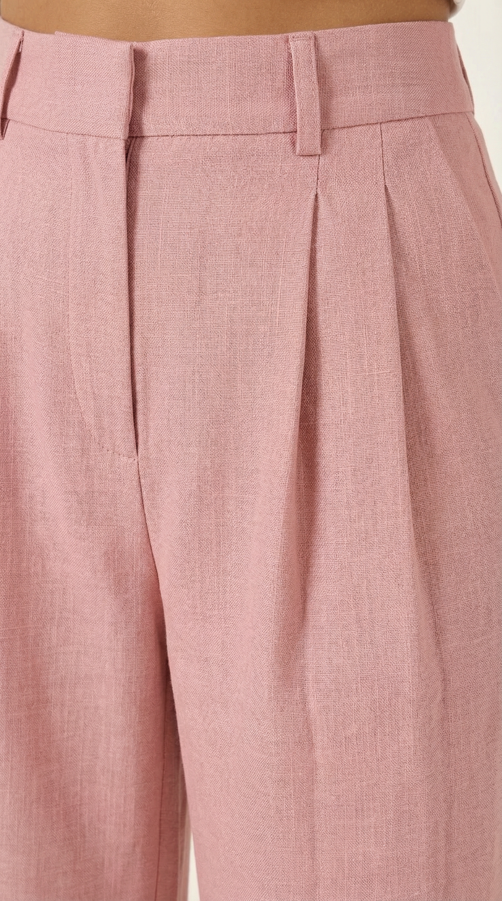 Courtney | Pantalones Plisados de Cintura Alta