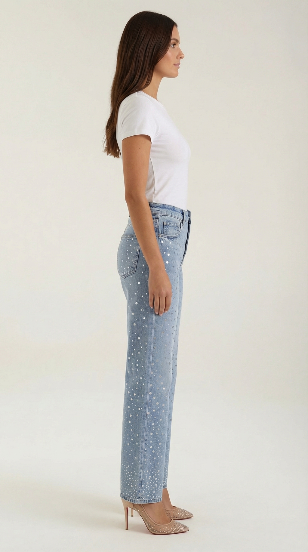 Dawn | Jeans Baggy con Brillo