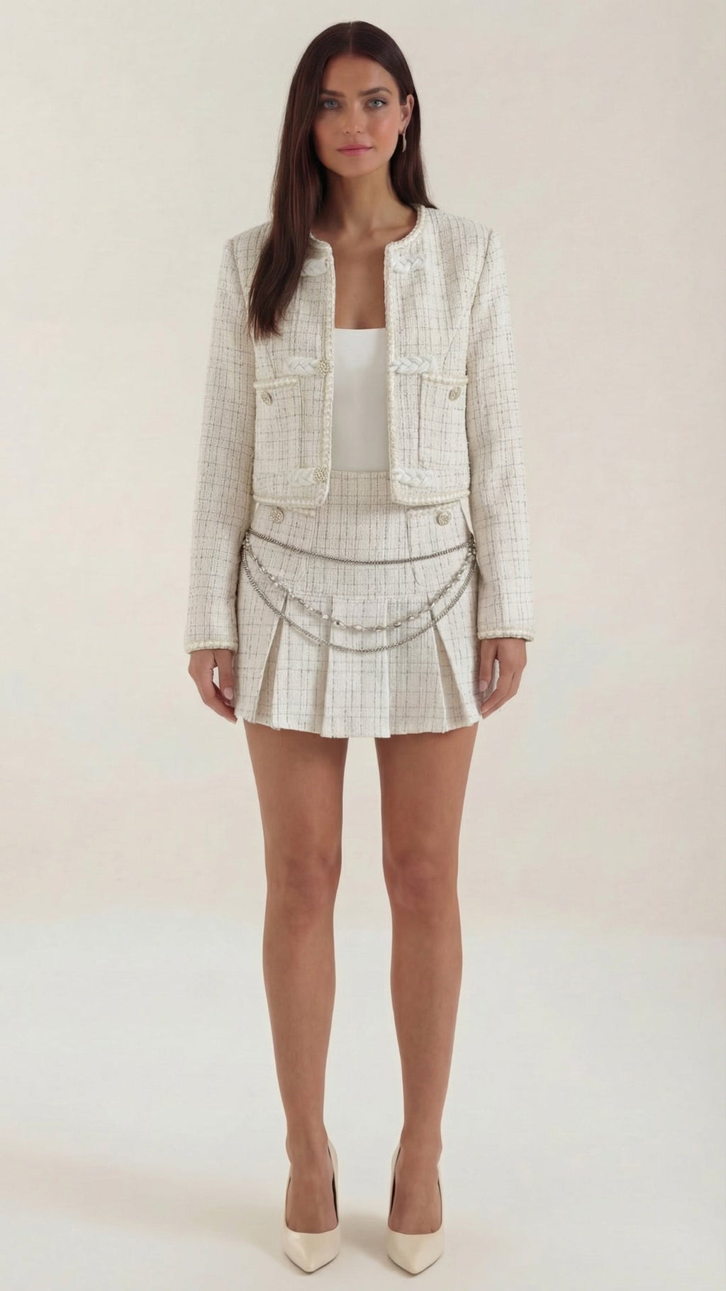 Doris | Conjunto de Falda de Tweed