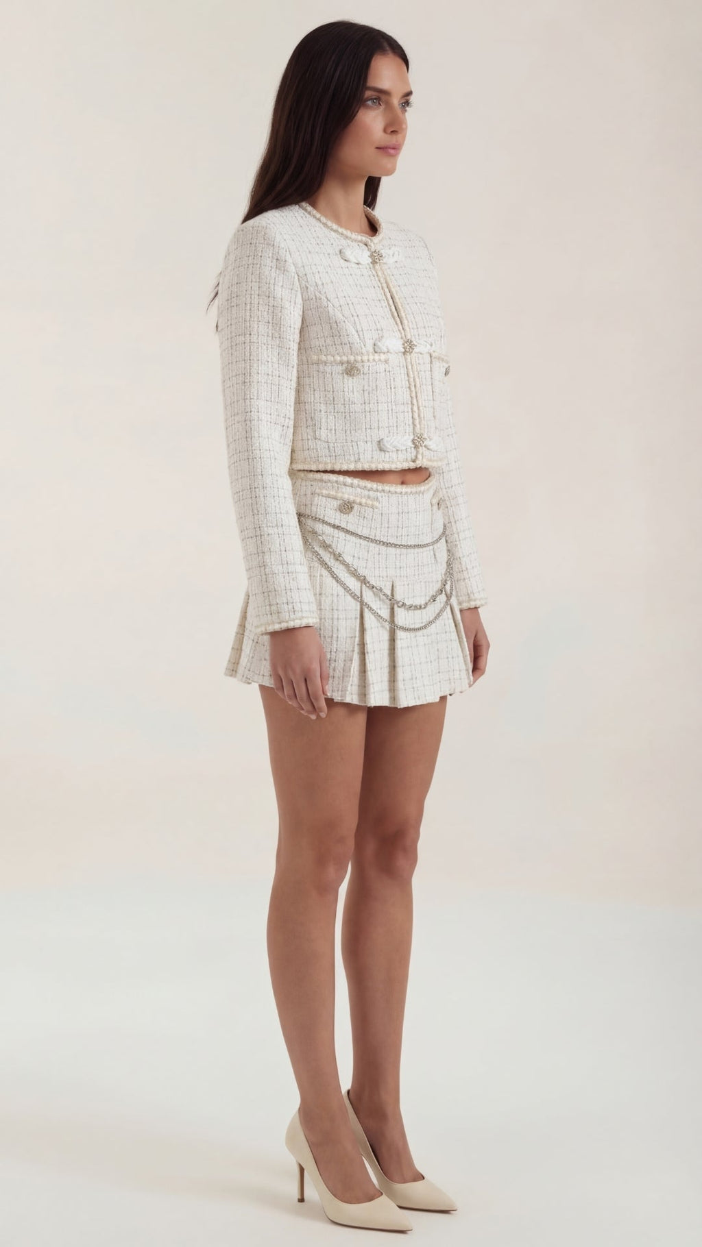 Doris | Conjunto de Falda de Tweed