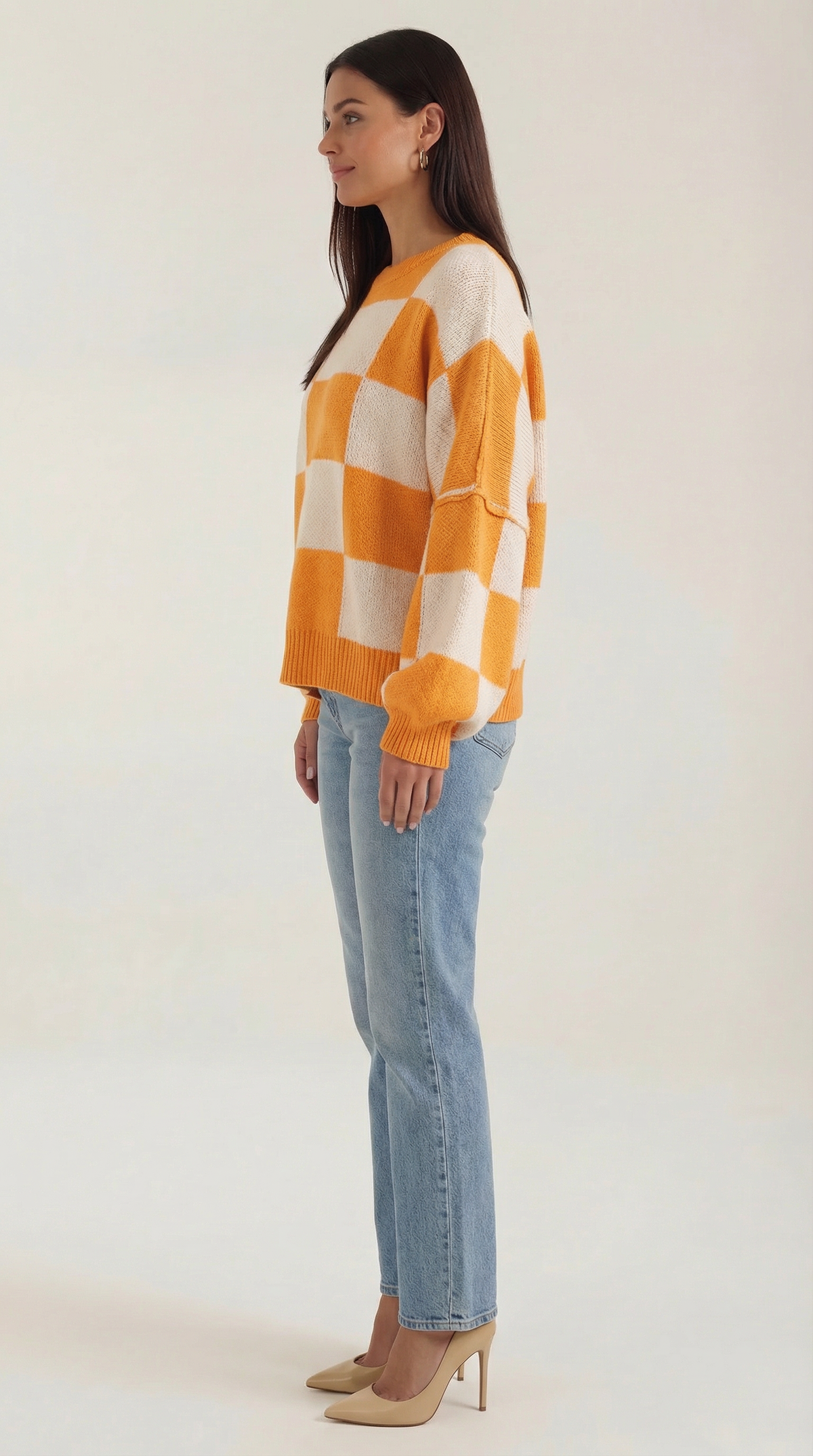 Emma | Suéter de Punto con Diseño de Cuadros