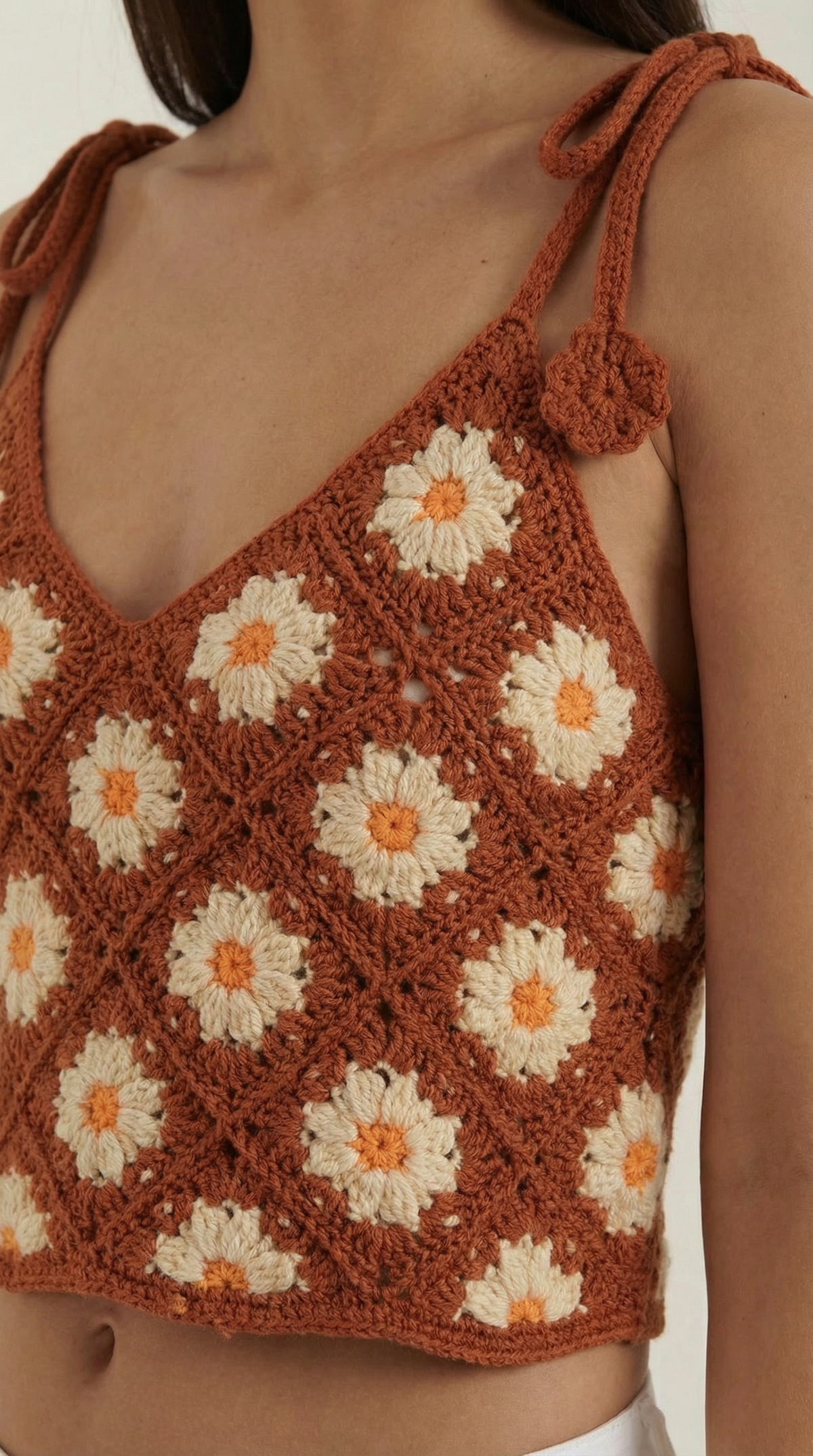 Gretchen | Blusa de Tirantes de Ganchillo