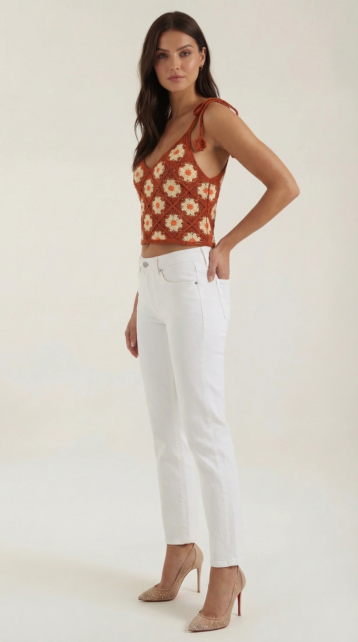 Gretchen | Blusa de Tirantes de Ganchillo