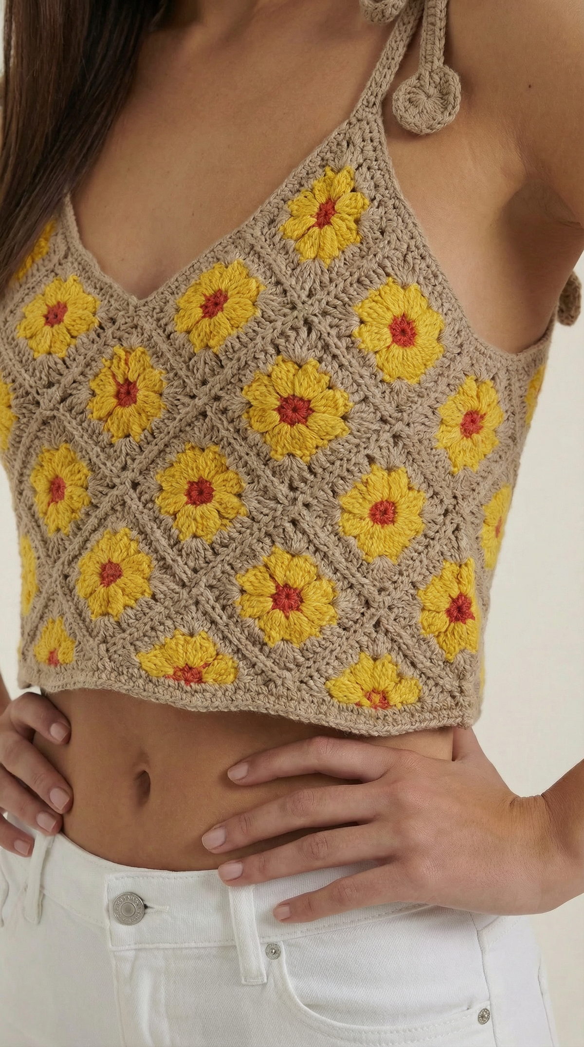 Gretchen | Blusa de Tirantes de Ganchillo