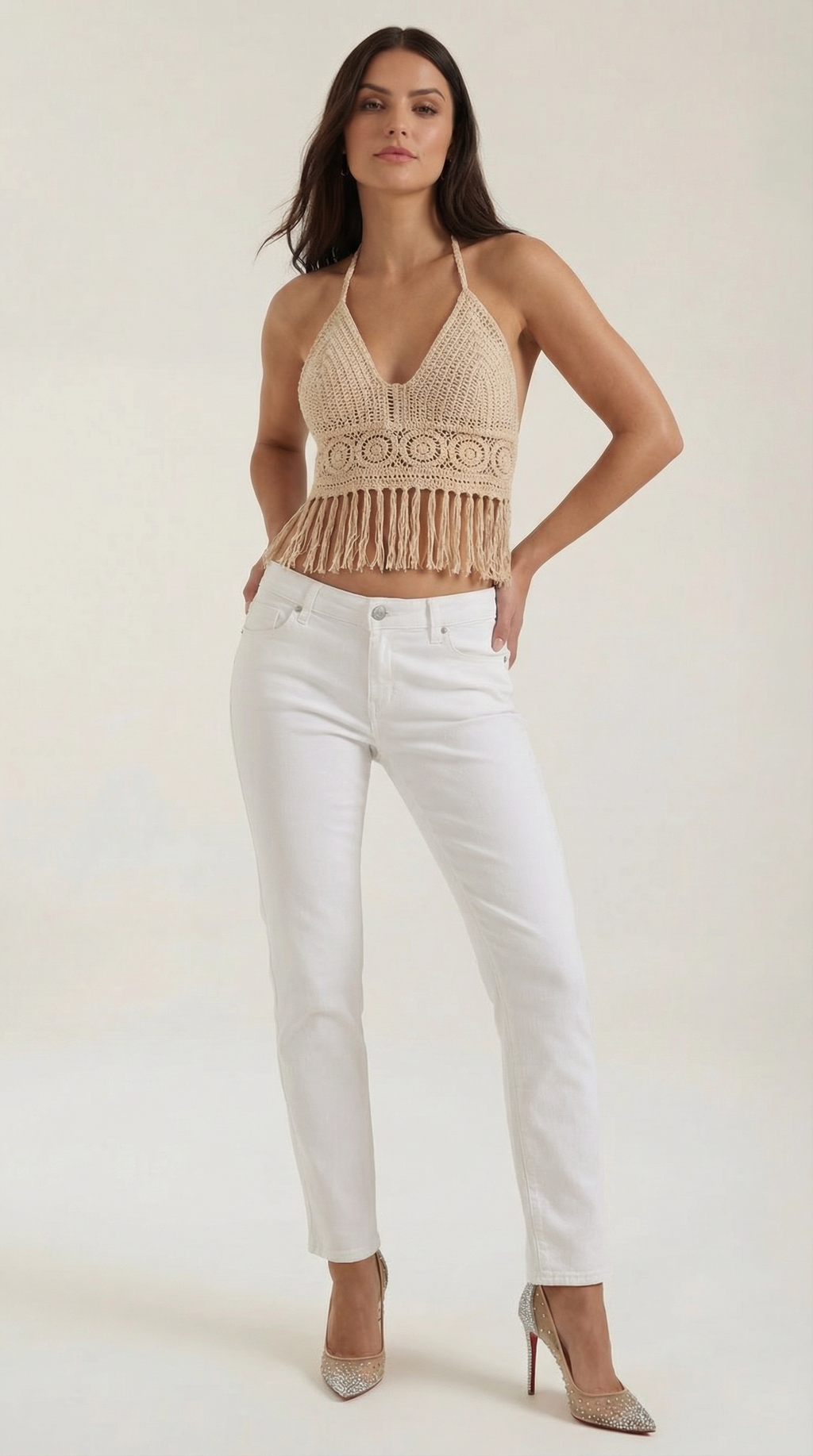 Harriet | Top Halter con Flecos