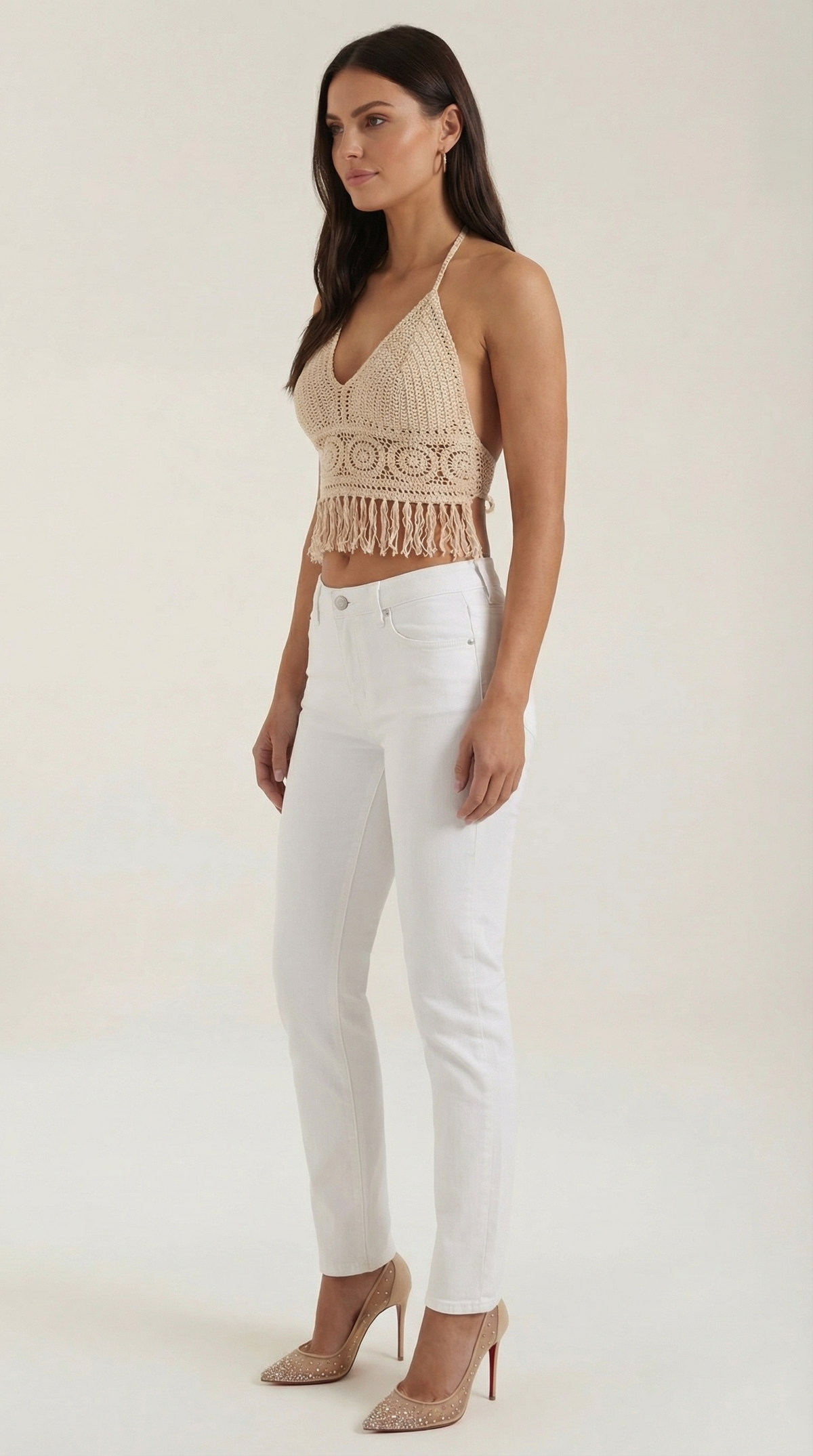 Harriet | Top Halter con Flecos