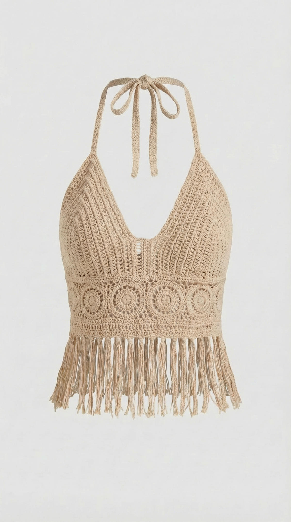 Harriet | Top Halter con Flecos