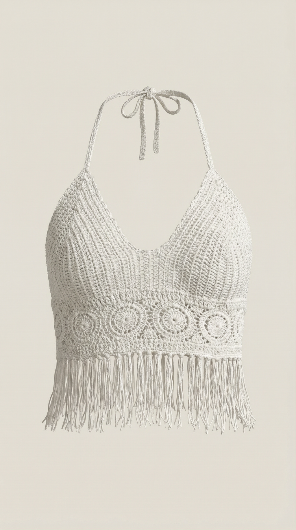 Harriet | Top Halter con Flecos