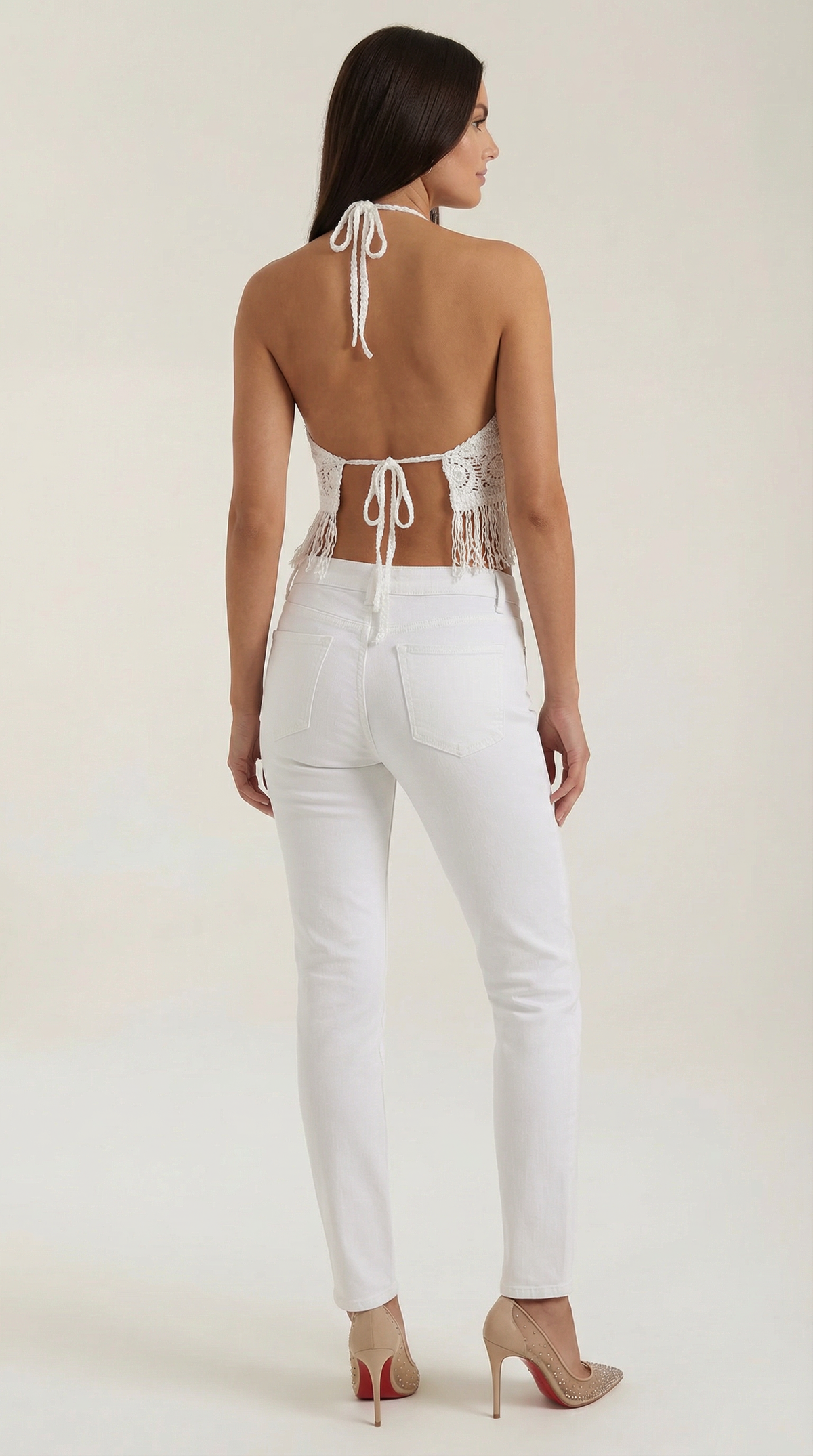 Harriet | Top Halter con Flecos