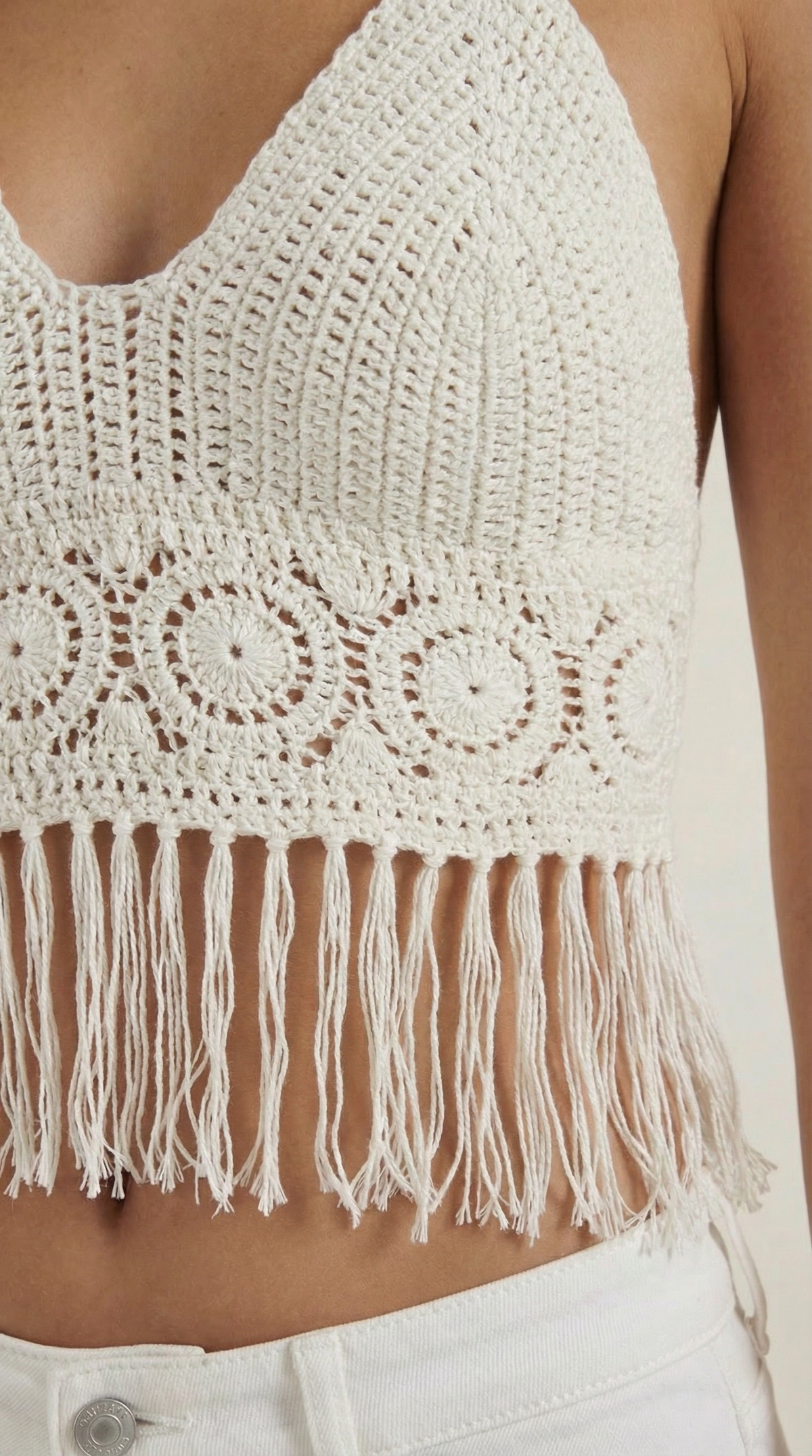 Harriet | Top Halter con Flecos