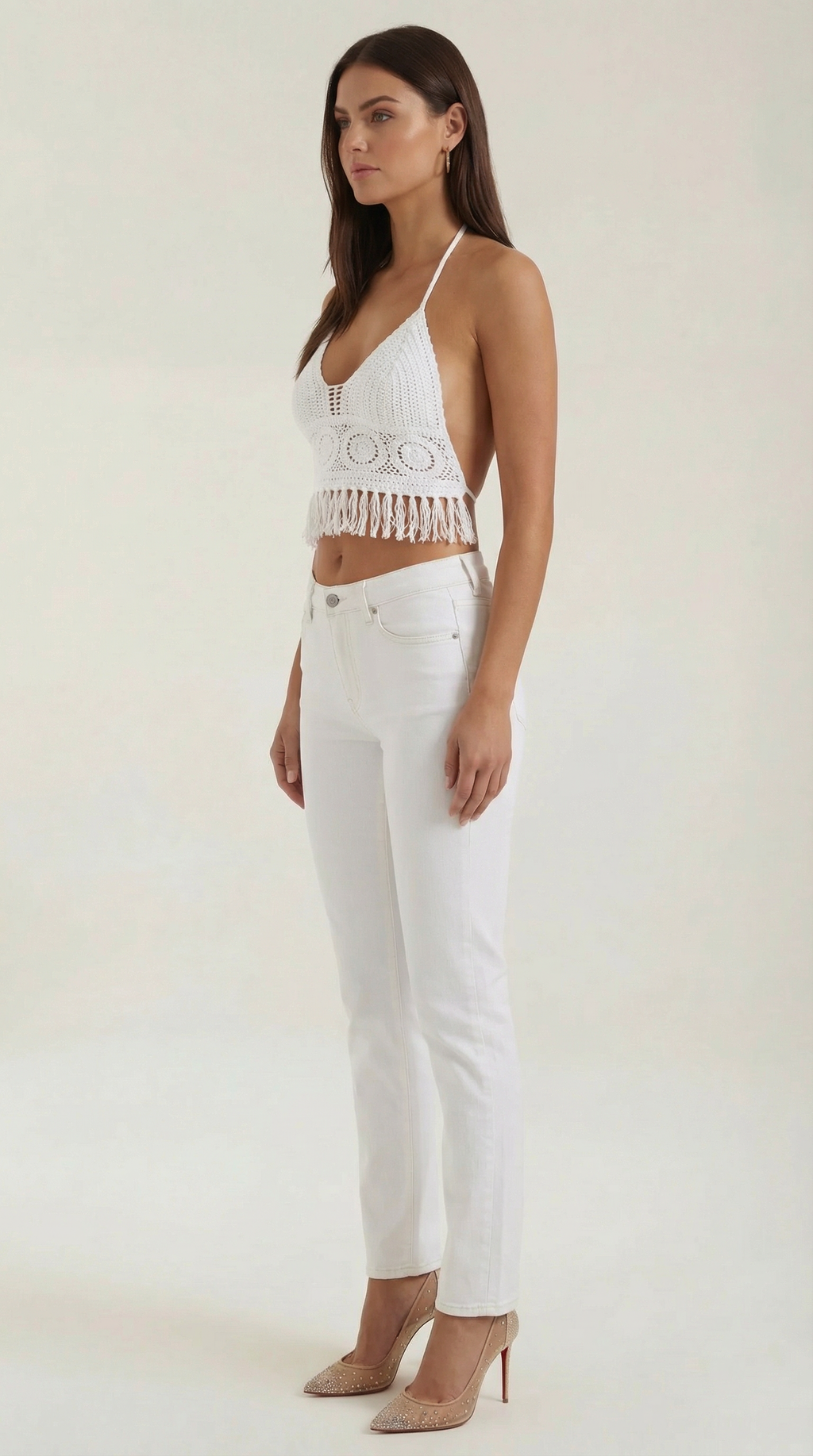 Harriet | Top Halter con Flecos