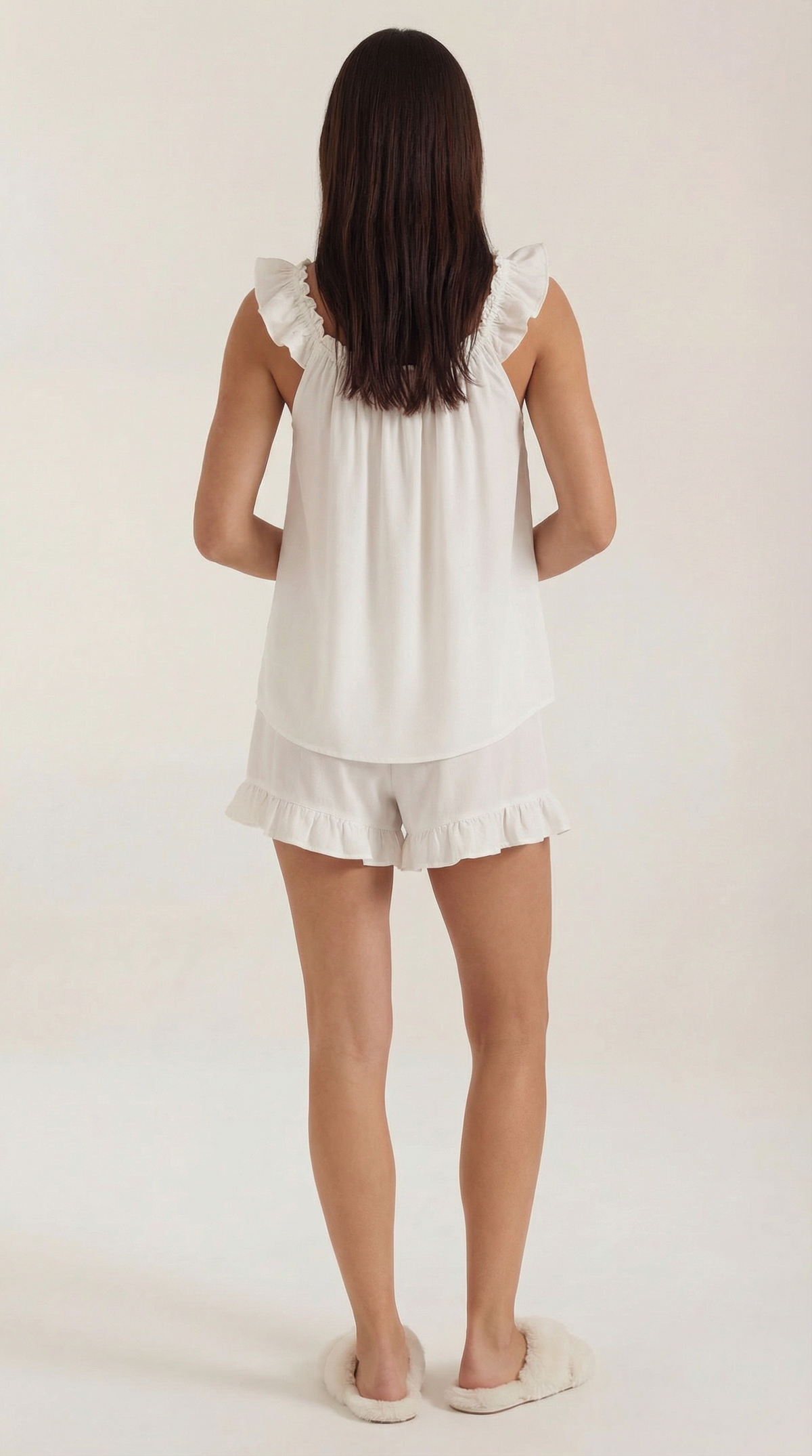 Helen | Conjunto de Algodón con Detalles de Volantes
