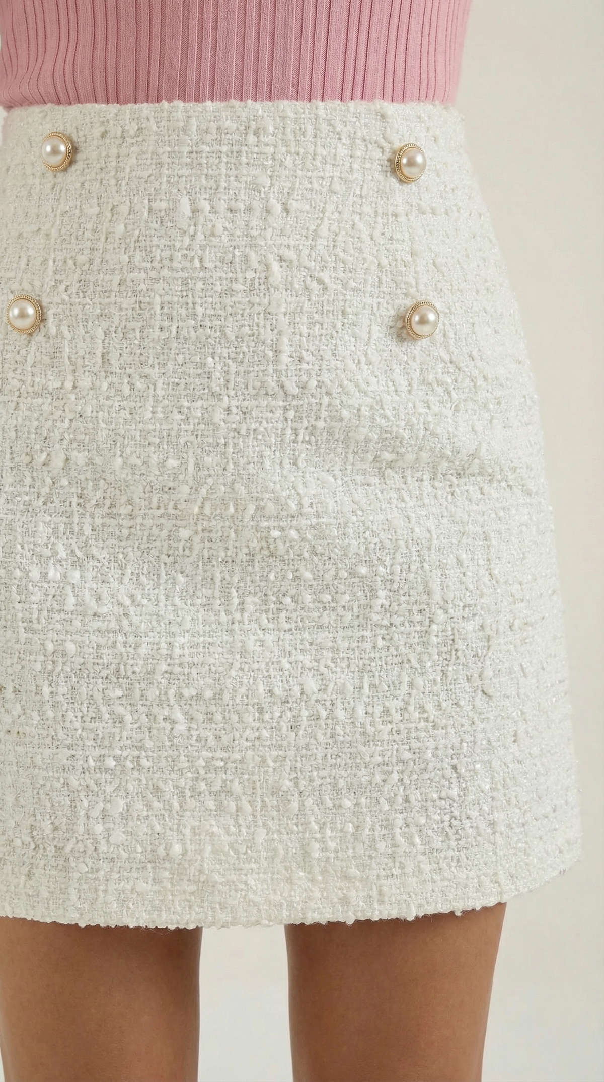 Isla | Falda Blanca Elegante