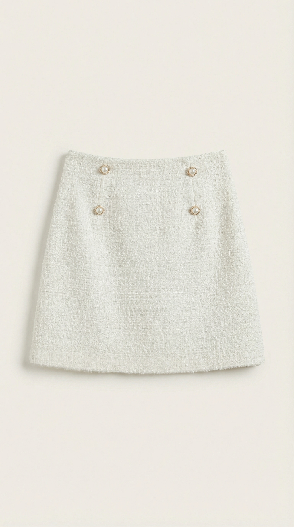 Isla | Falda Blanca Elegante