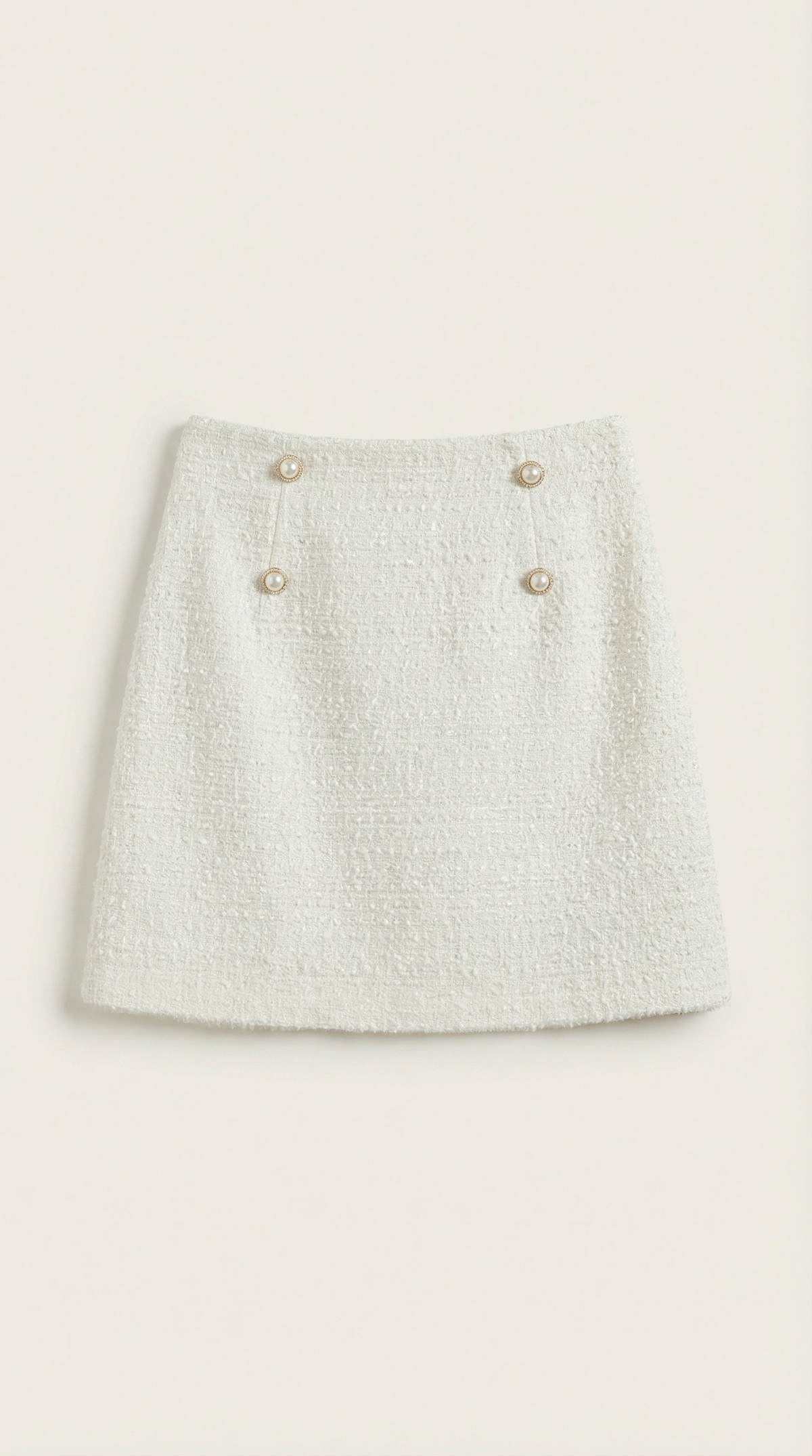 Isla | Falda Blanca Elegante