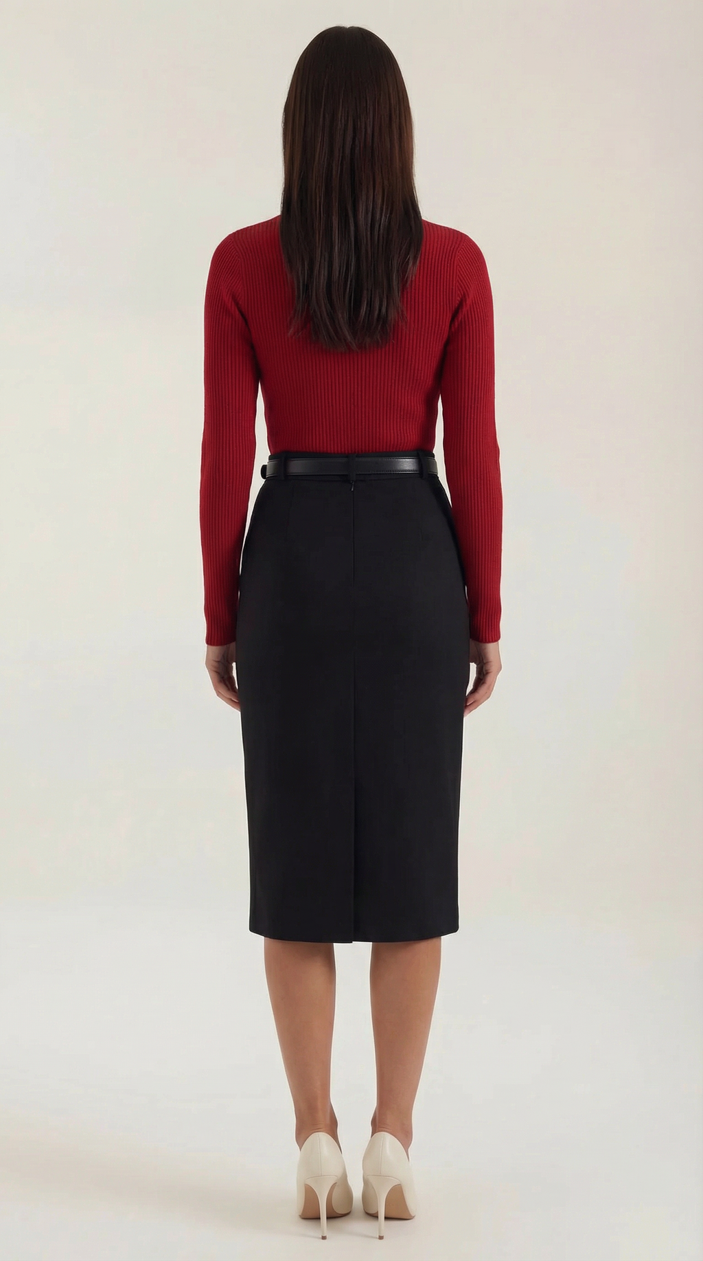 Jacqueline | Suéter de Punto Acanalado con Lazo Decorativo