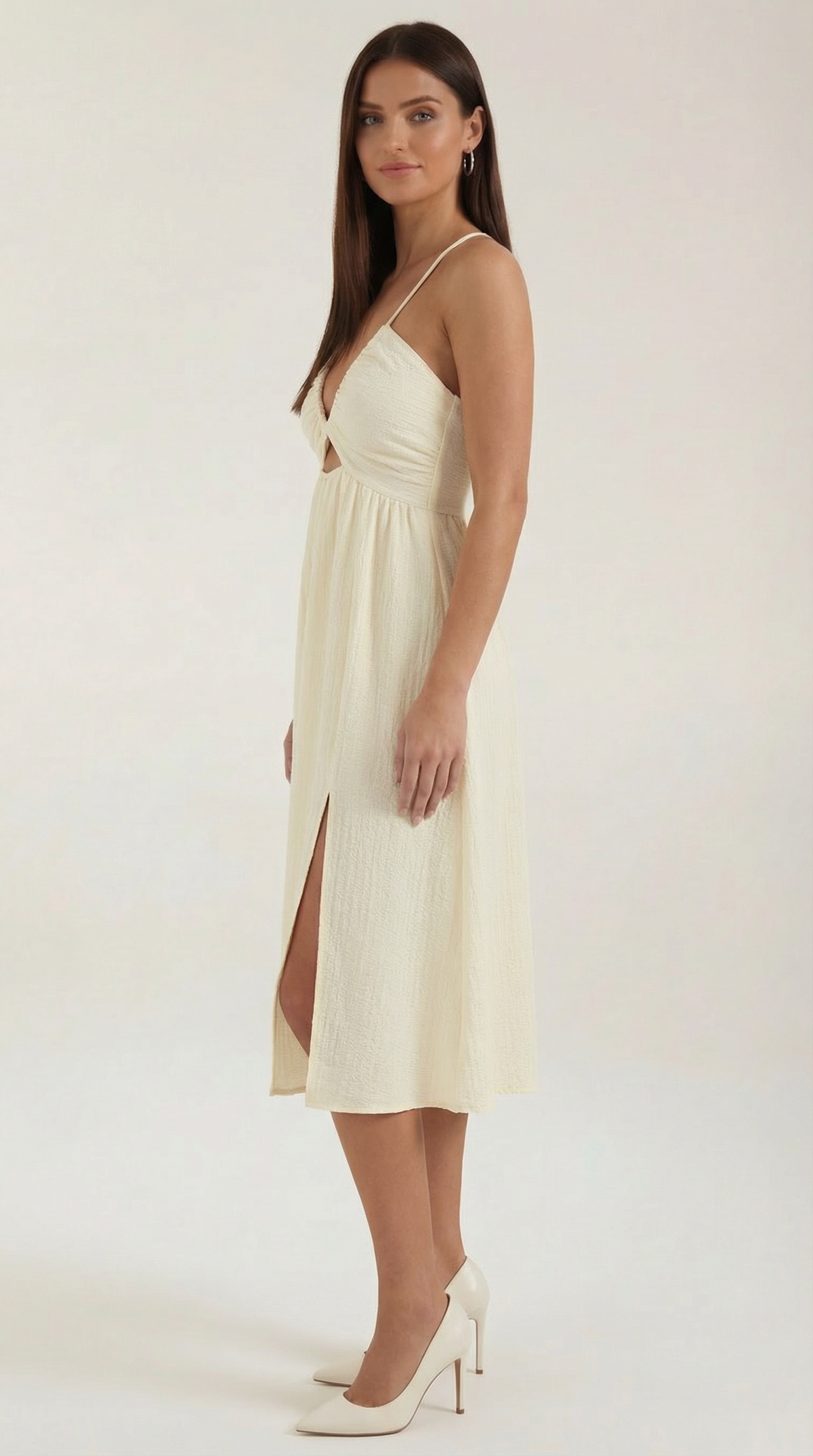 Linda | Vestido Midi con Recorte