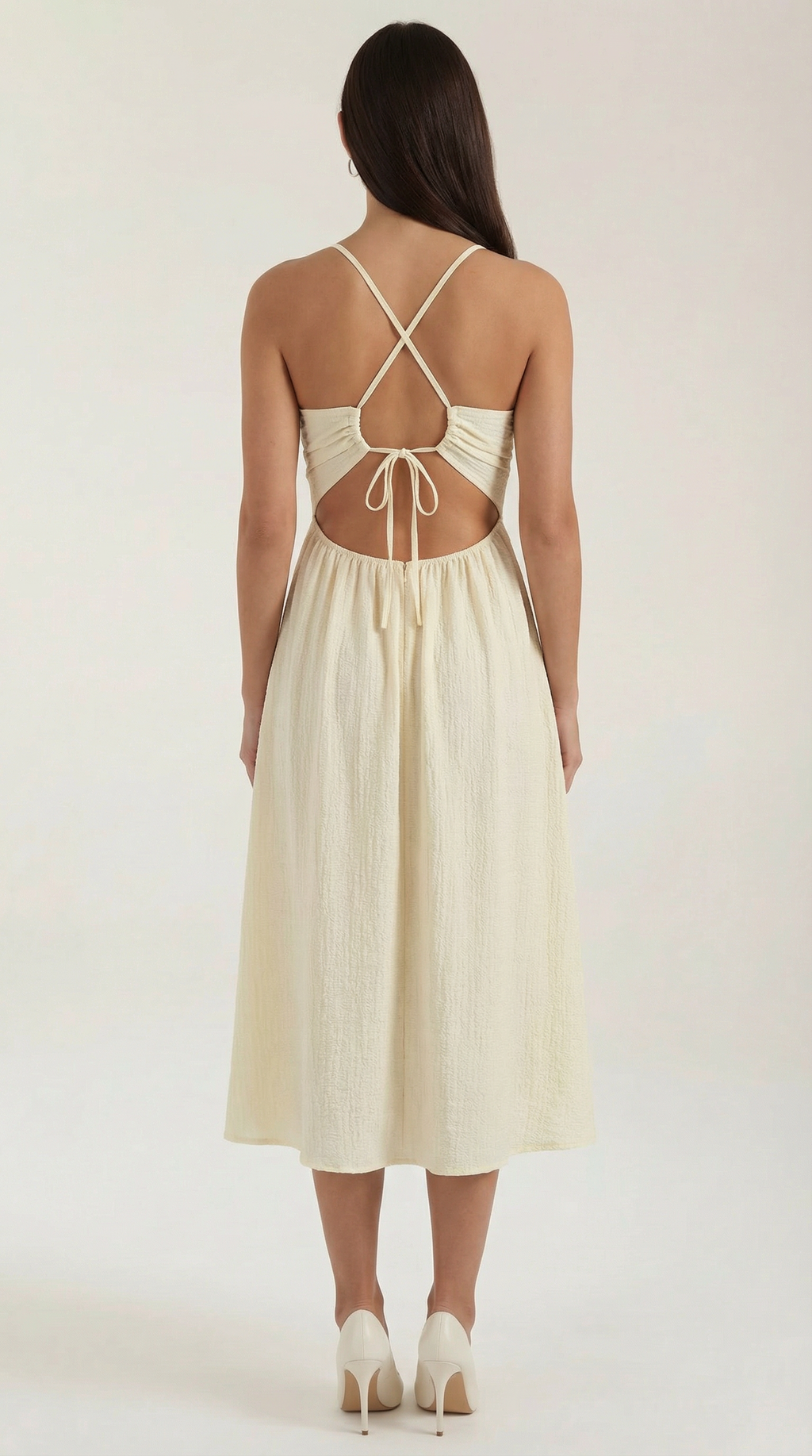Linda | Vestido Midi con Recorte