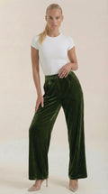 Nadine | Pantalón Ancho de Terciopelo