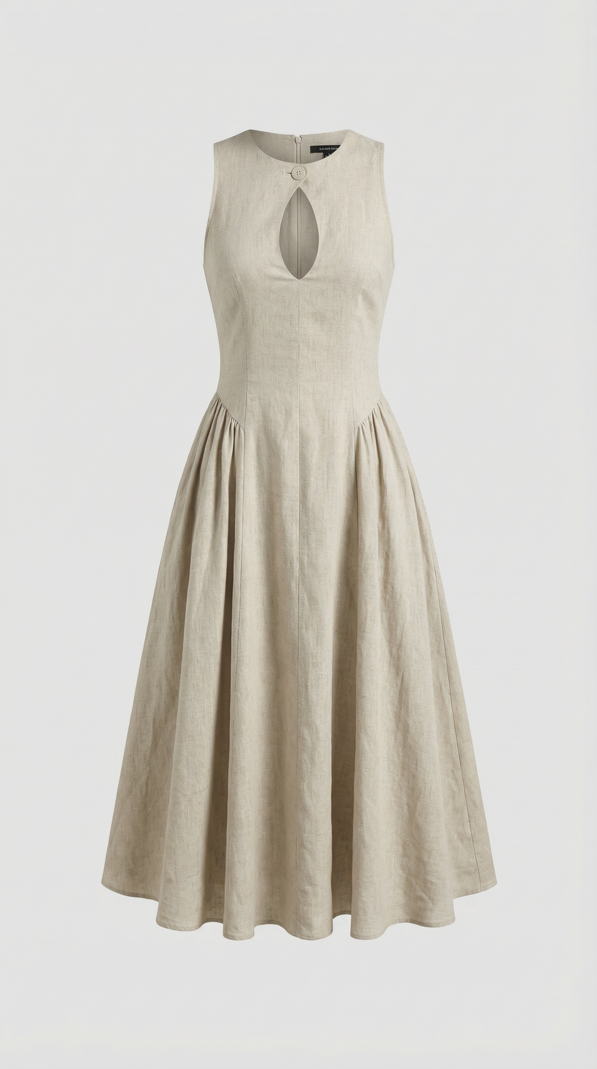 Vestido Midi Nancy con Detalle de Recorte