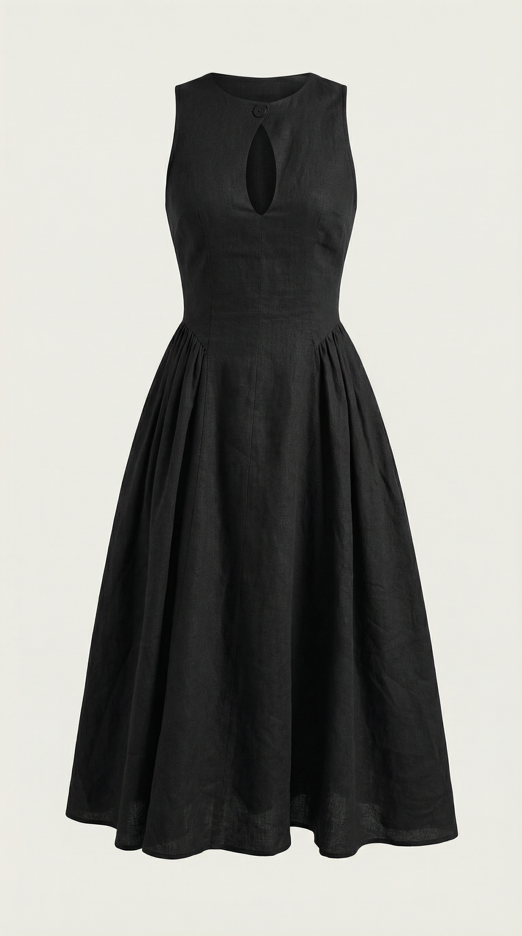 Vestido Midi Nancy con Detalle de Recorte