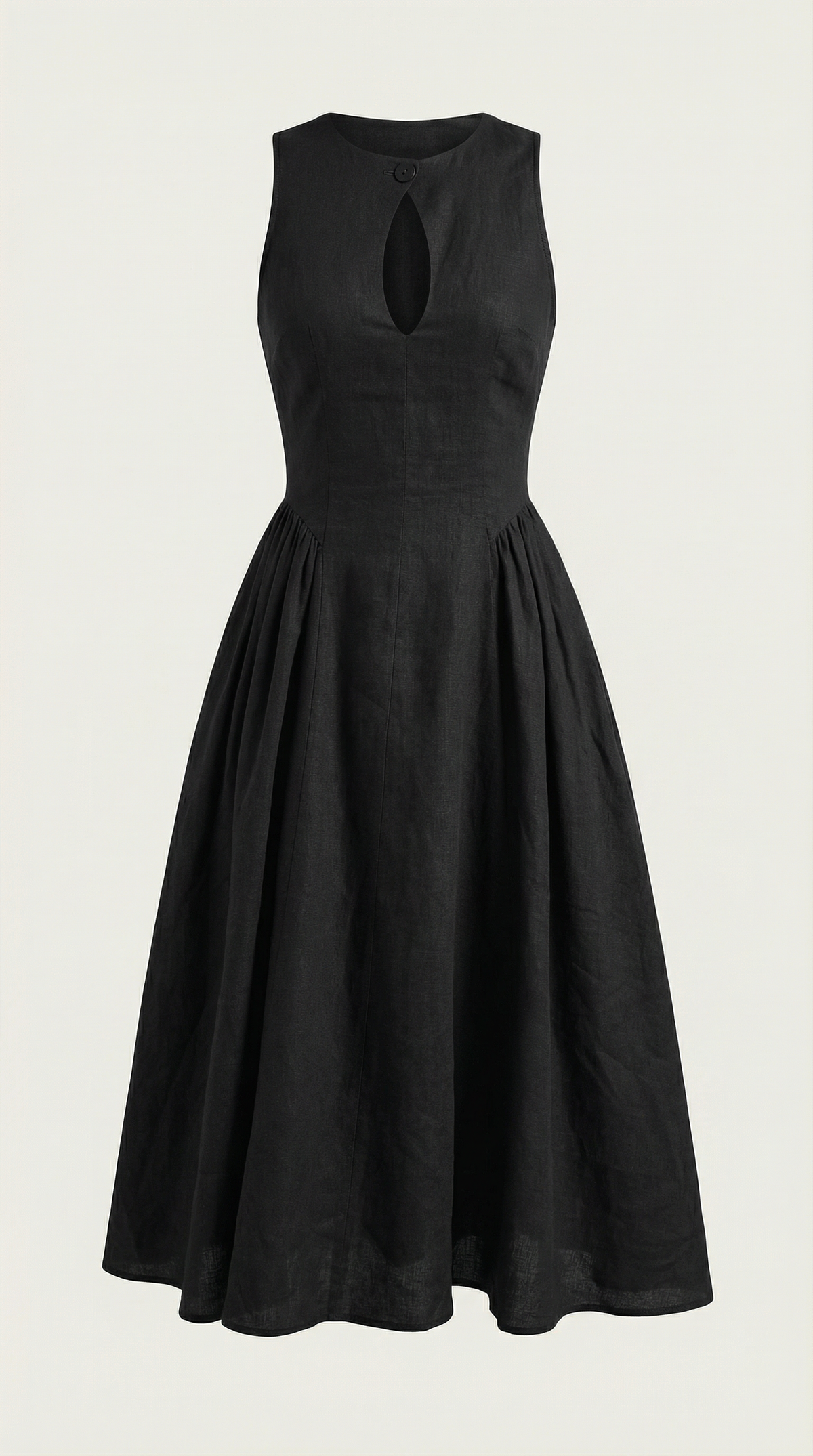 Vestido Midi Nancy con Detalle de Recorte