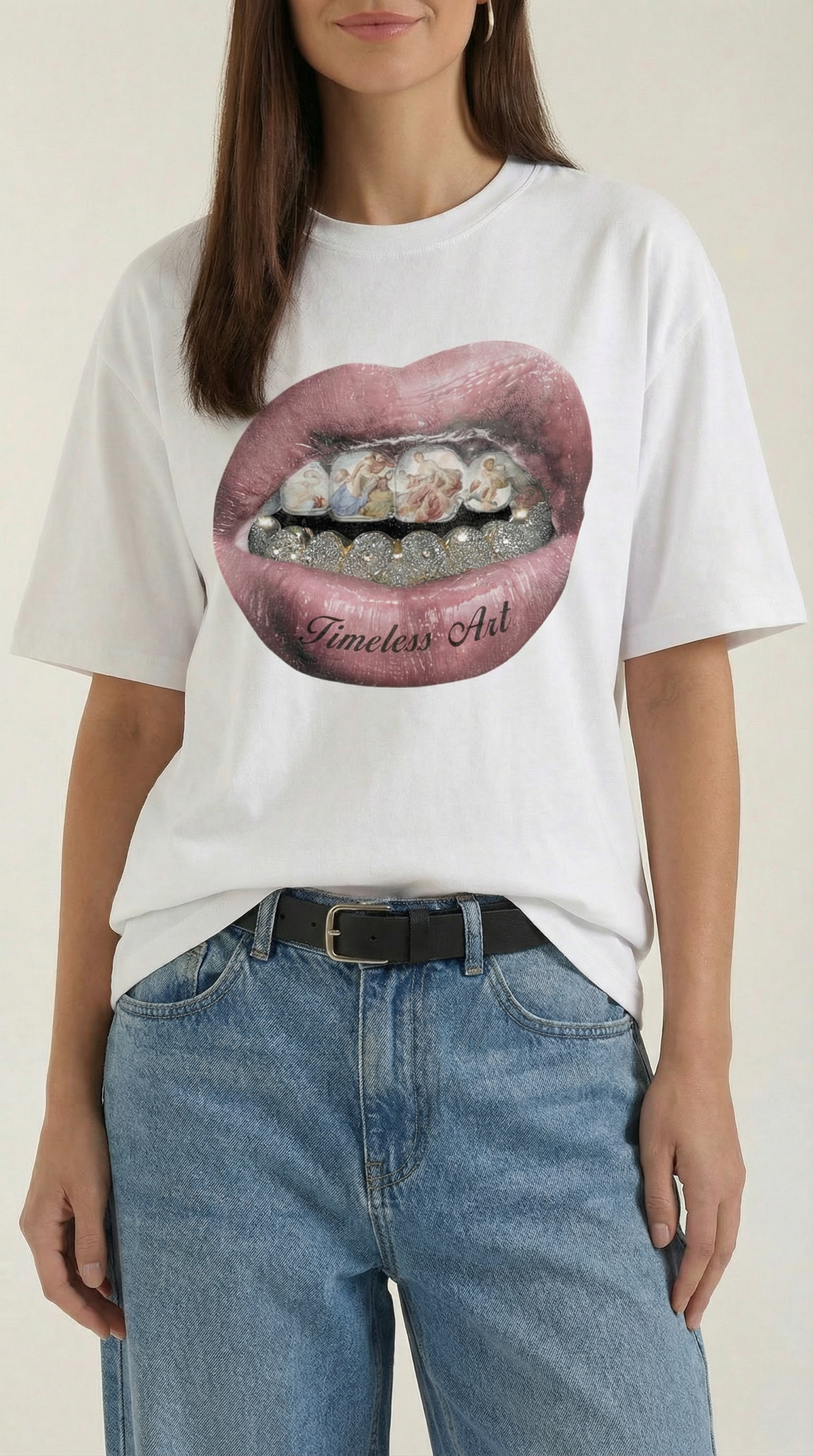 Natalia | Camiseta Oversize con Diseño Gráfico