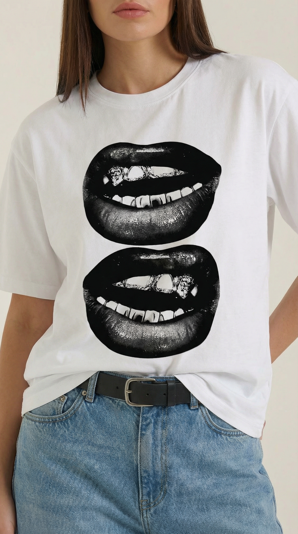 Natalia | Camiseta Oversize con Diseño Gráfico