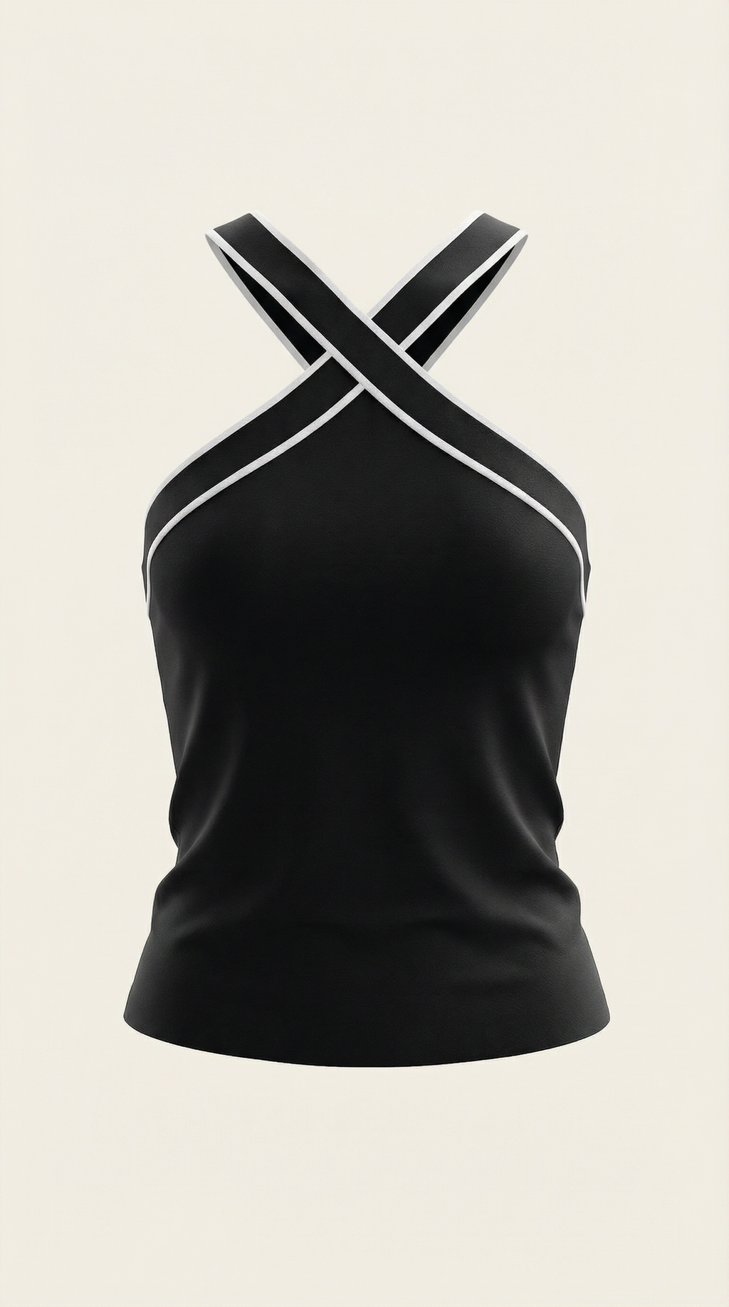 Nia | Top Halter con Diseño Entrelazado