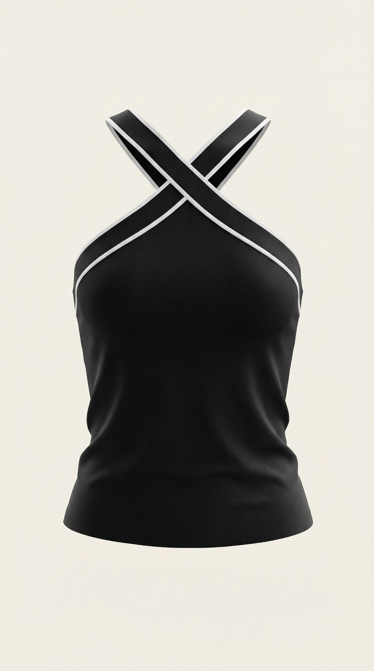 Nia | Top Halter con Diseño Entrelazado