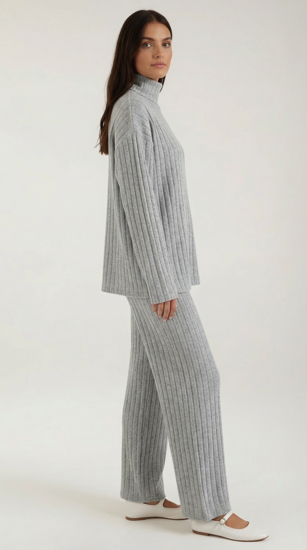 Nicole | Conjunto de Punto Acanalado