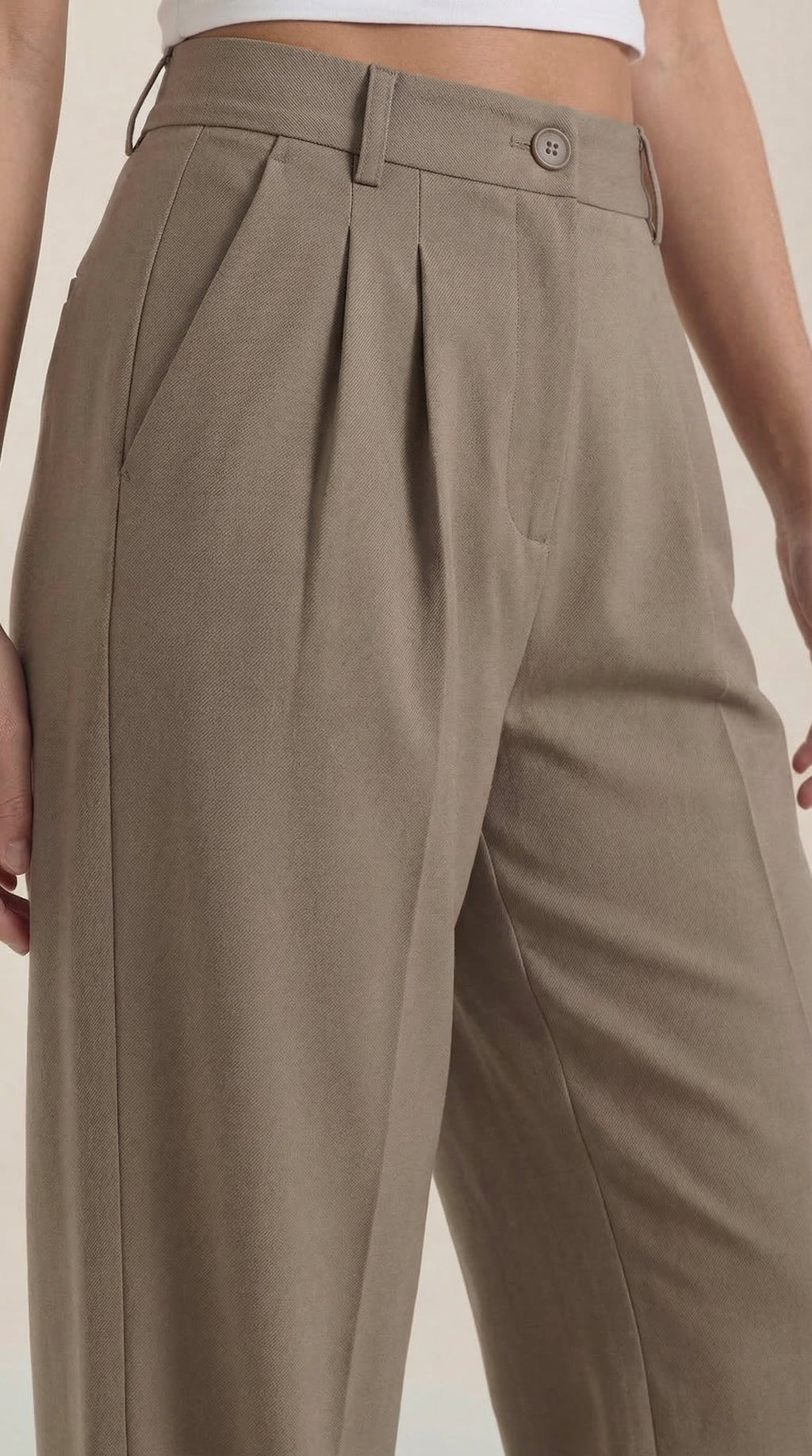 Rebecca | Pantalones de Oficina de Pierna Ancha