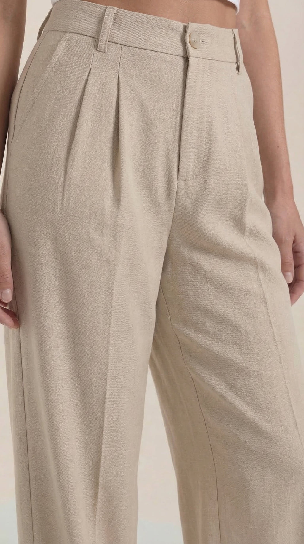 Rebecca | Pantalones de Oficina de Pierna Ancha