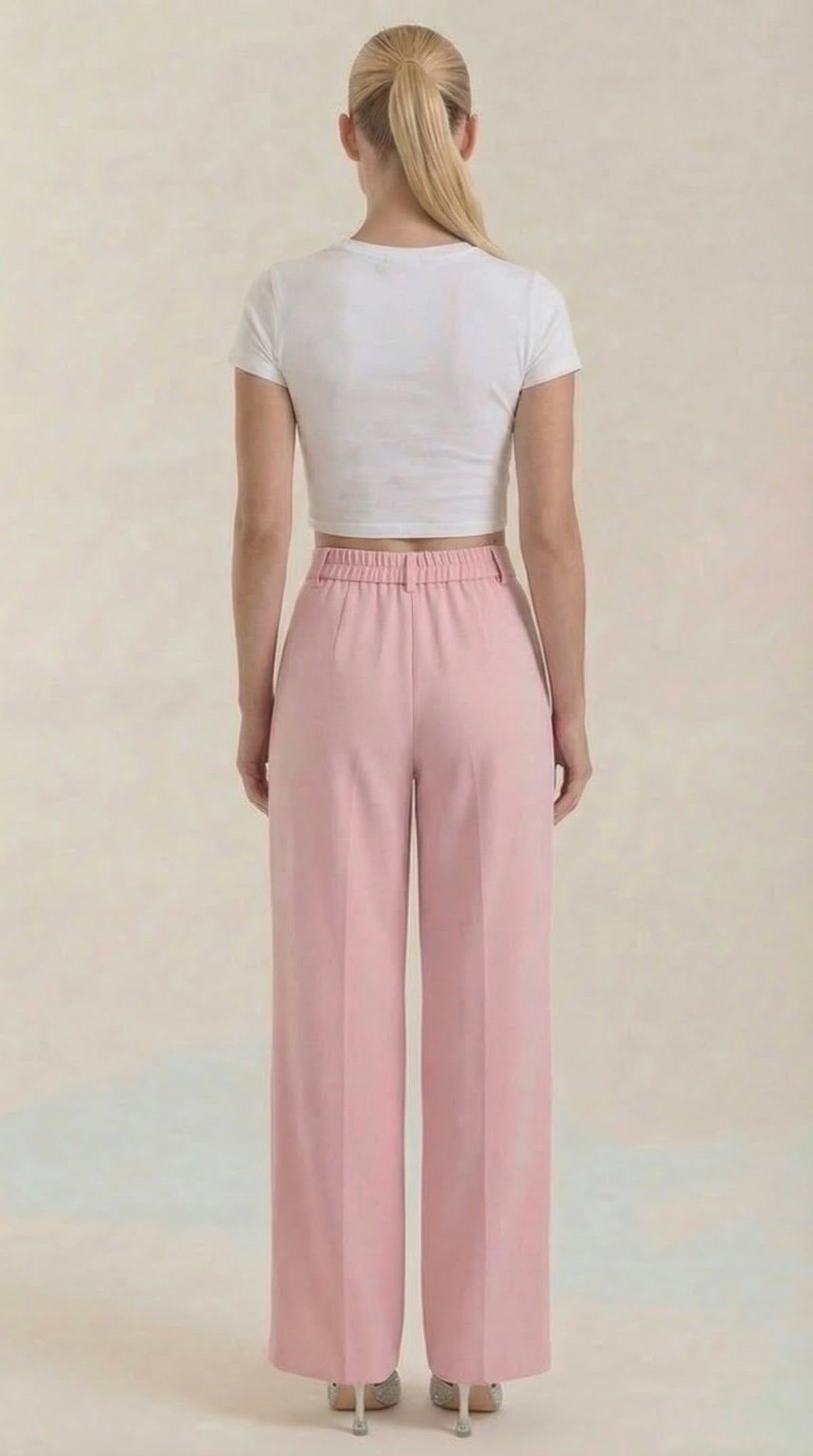 Rebecca | Pantalones de Oficina de Pierna Ancha