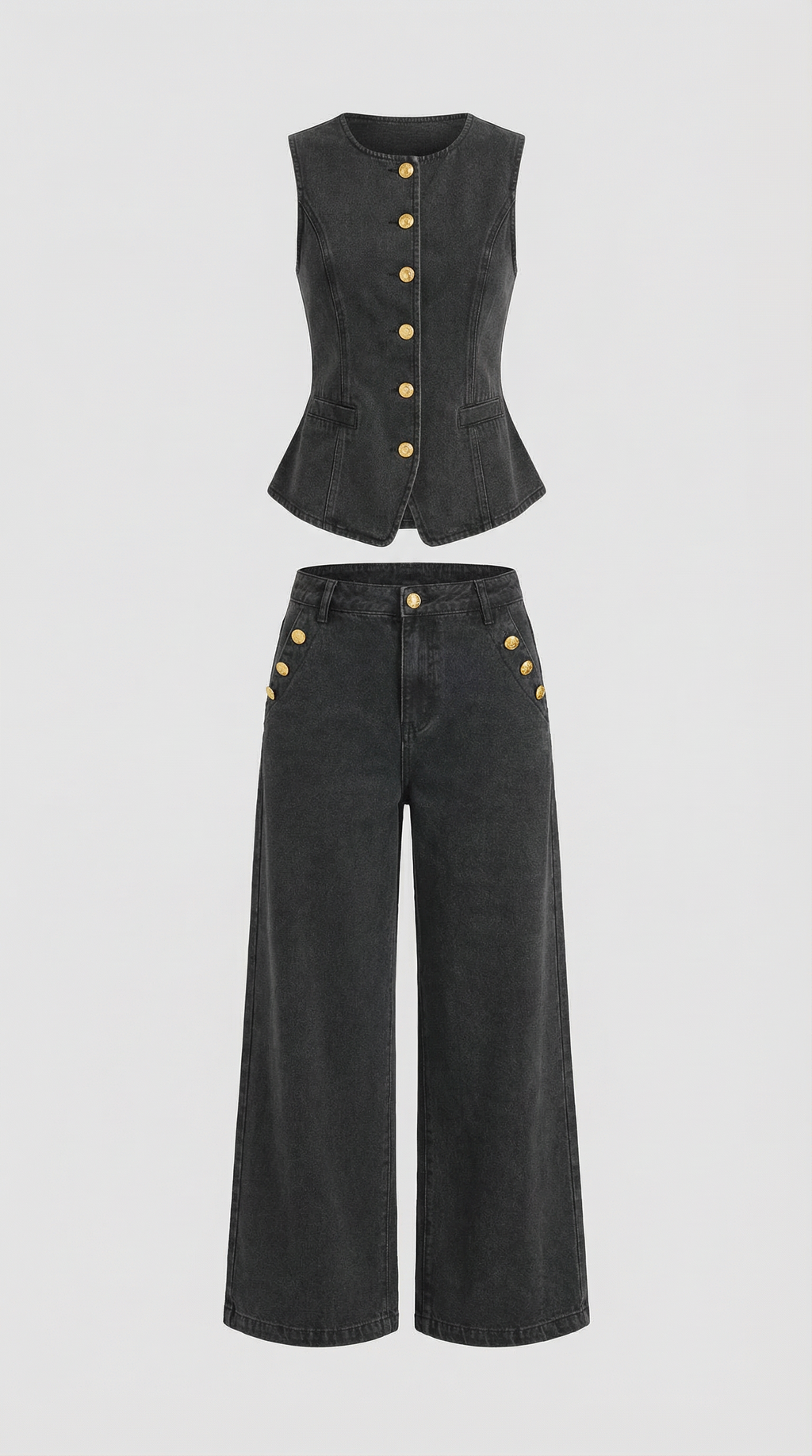 Rhonda | Conjunto de Algodón y Denim