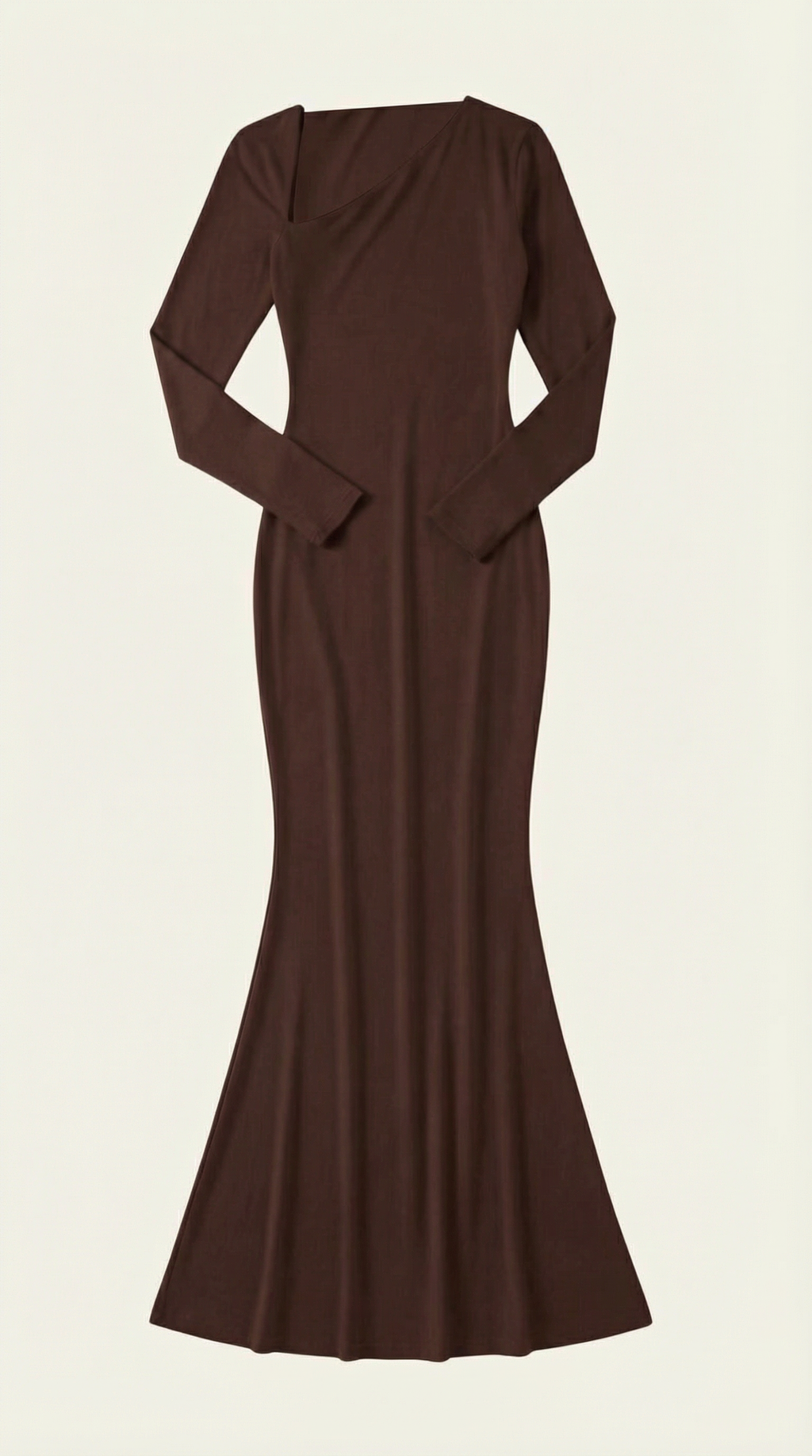 Roberta | Vestido Maxi Bodycon de Manga Larga