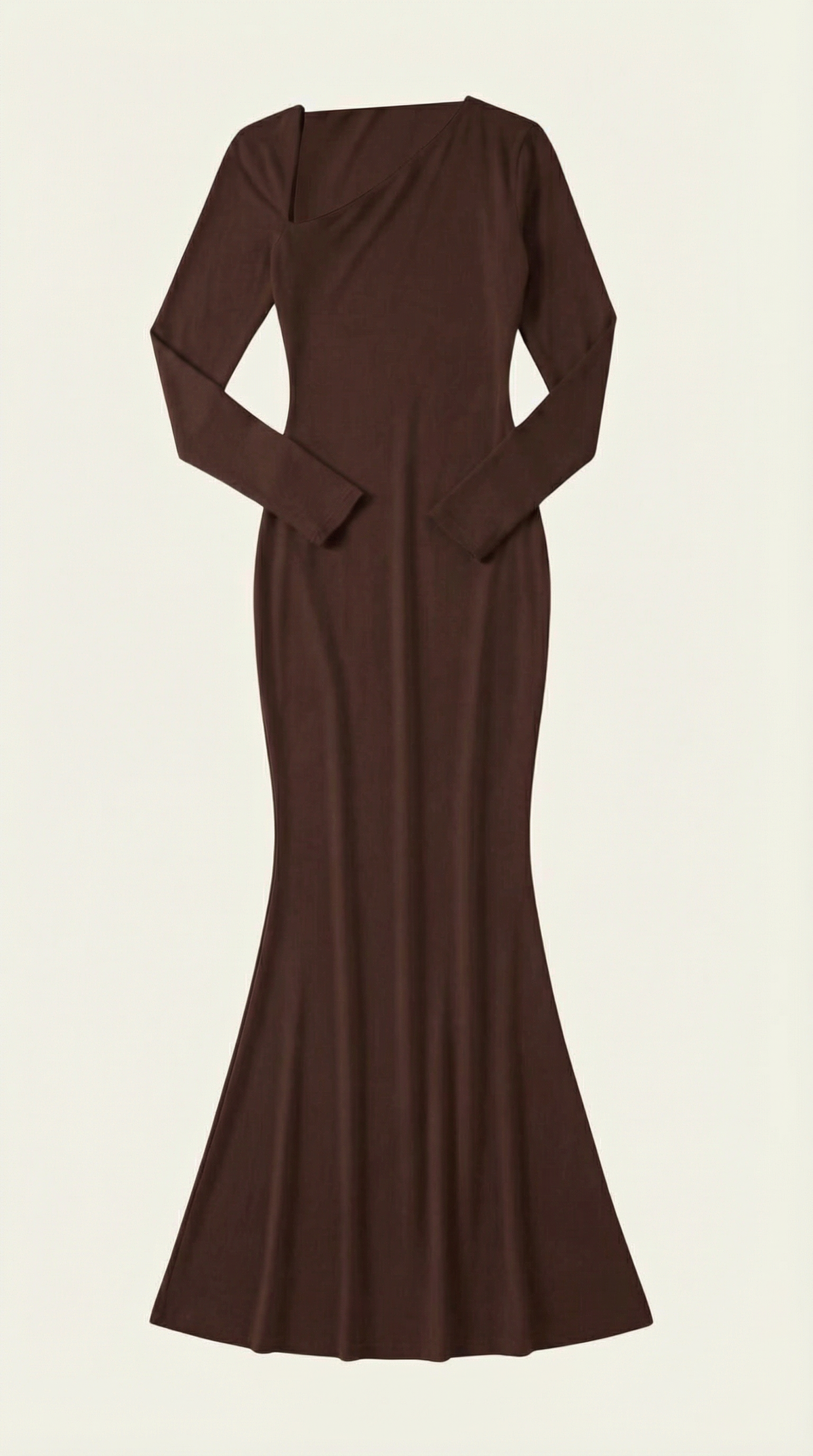 Roberta | Vestido Maxi Bodycon de Manga Larga