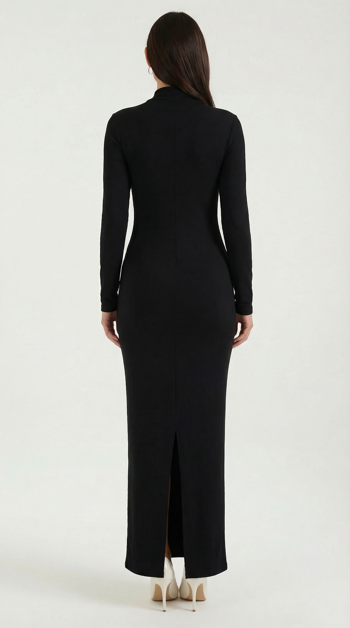 Roberta | Vestido Maxi Bodycon de Manga Larga