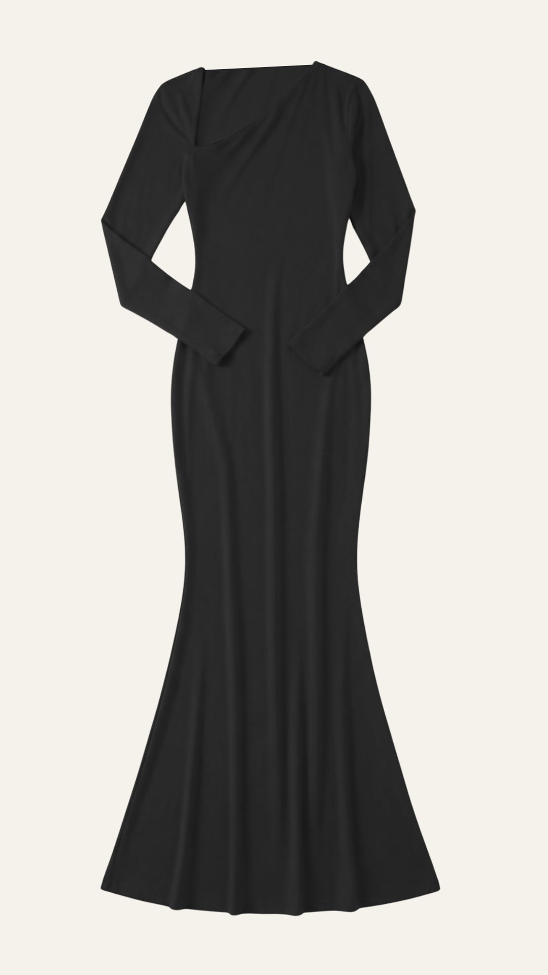 Roberta | Vestido Maxi Bodycon de Manga Larga