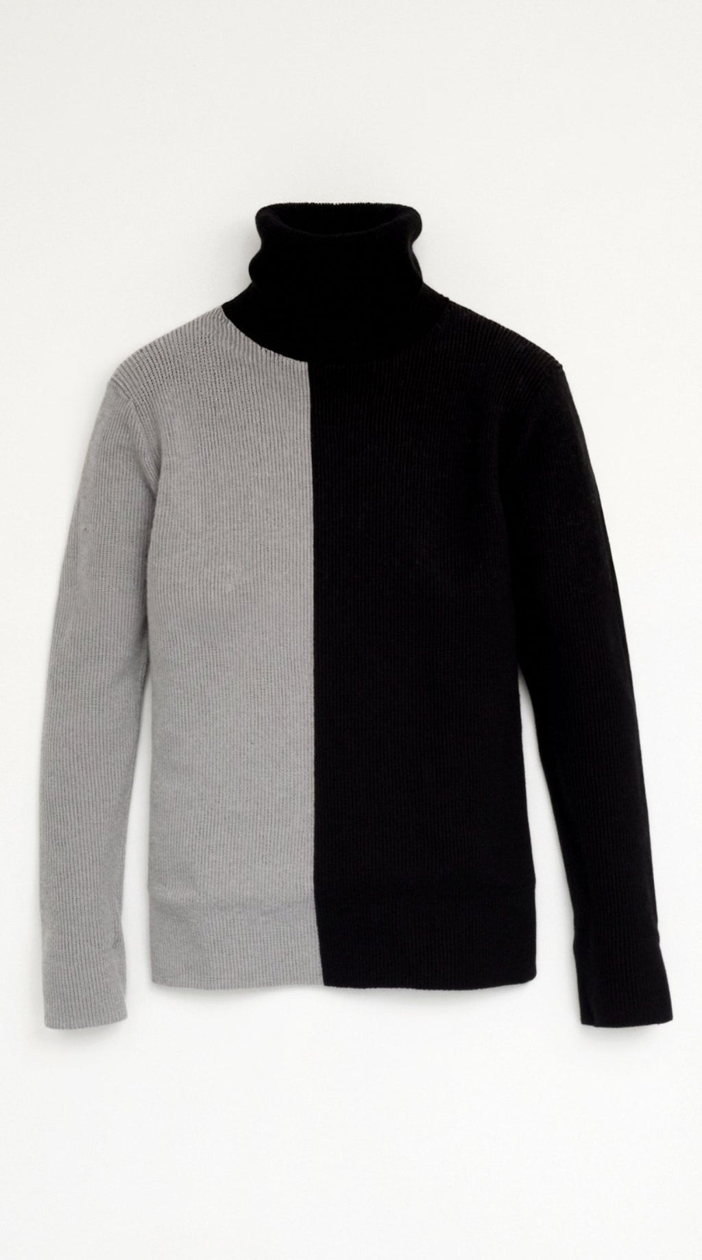 Shannon | Suéter de Cuello Alto con Diseño de Bloques