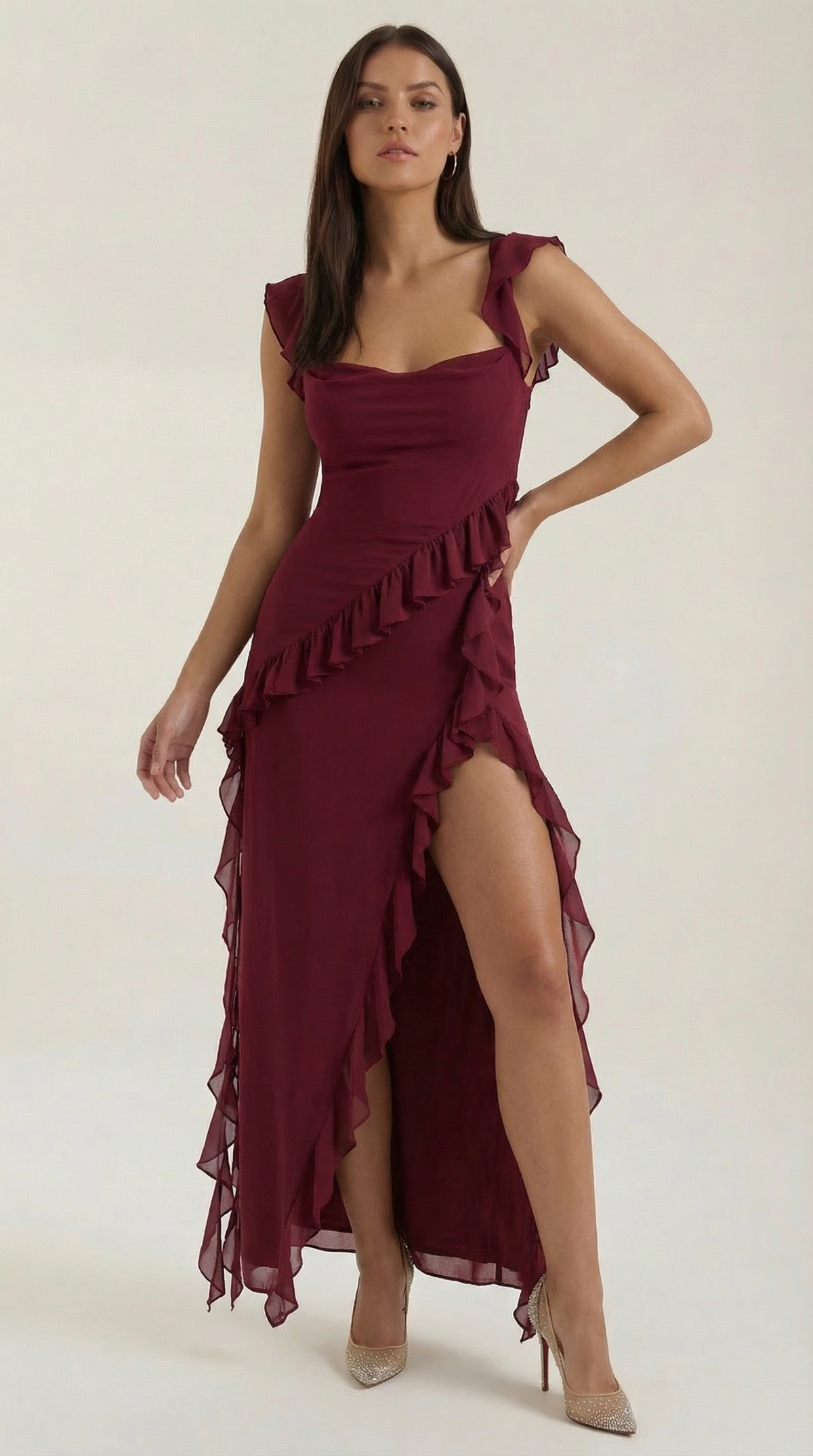 Maxi Vestido con Volantes Susan
