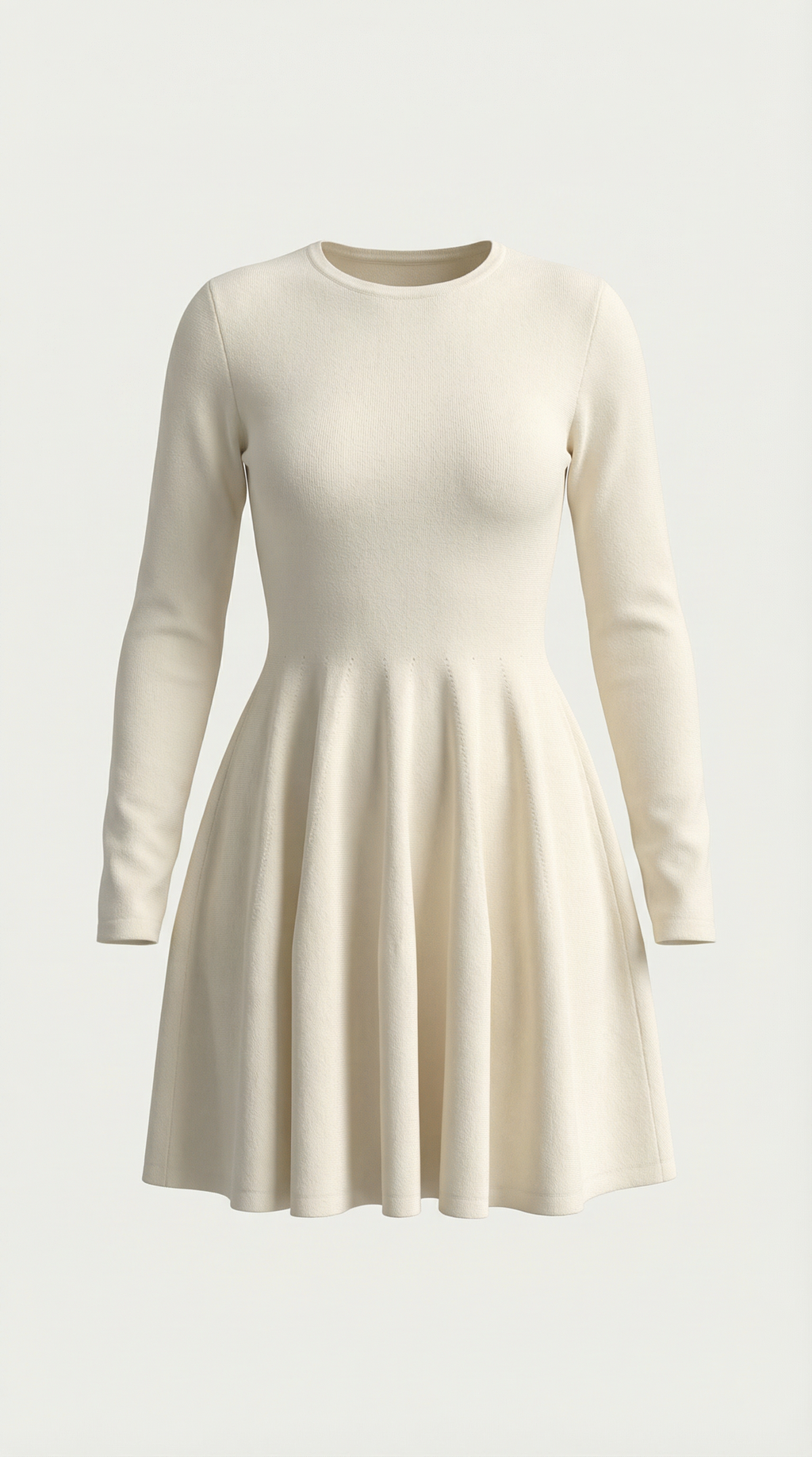 Tiffany | Vestido Mini de Manga Larga con Pliegues