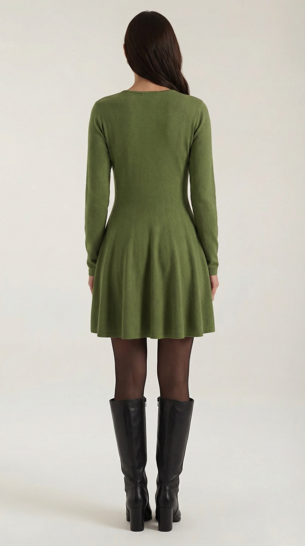 Tiffany | Vestido Mini de Manga Larga con Pliegues