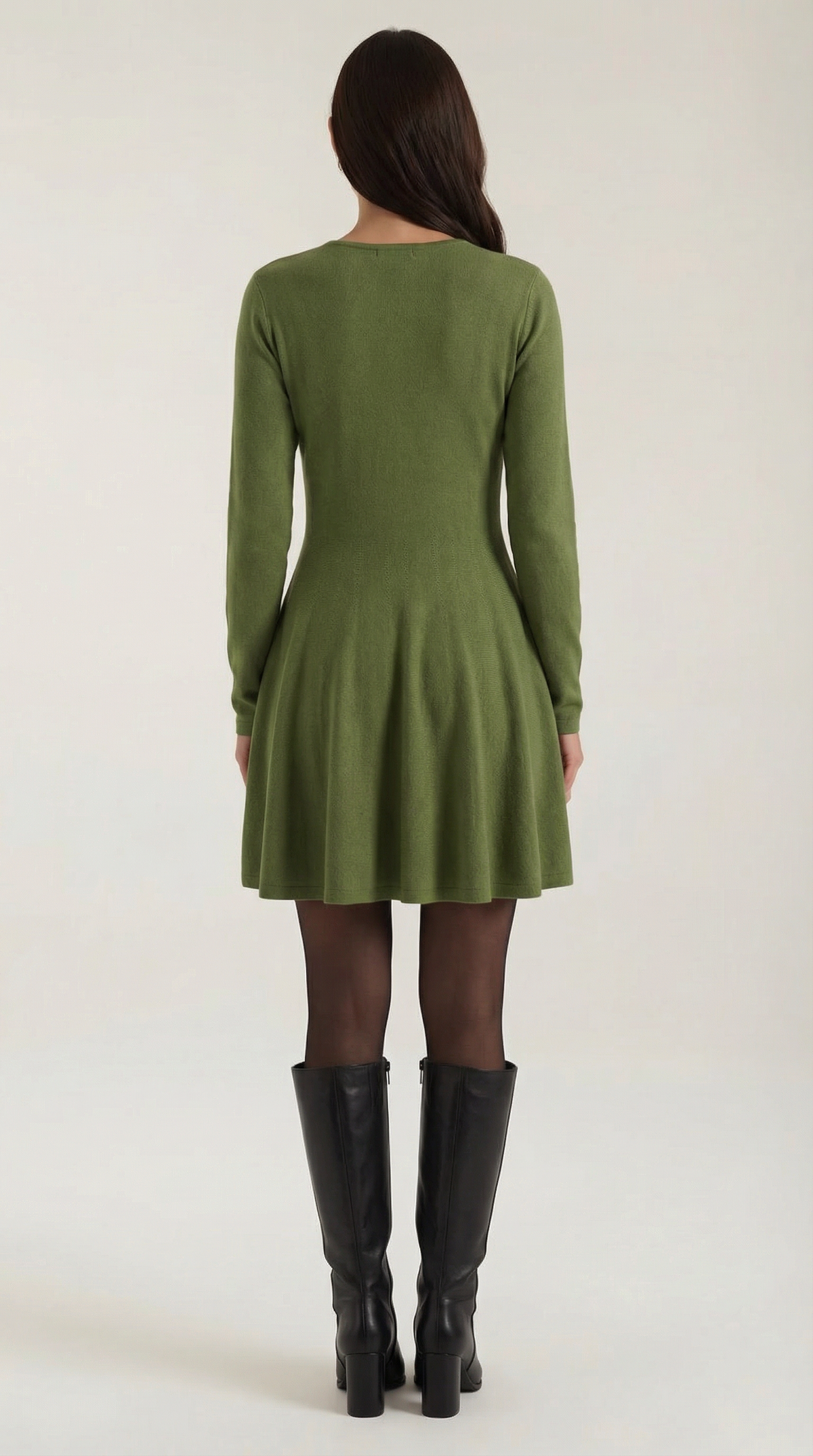 Tiffany | Vestido Mini de Manga Larga con Pliegues