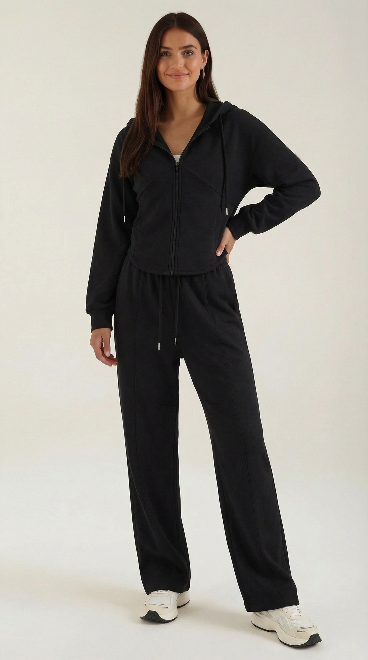 Yolanda | Conjunto de Sudadera con Pantalones Amplios