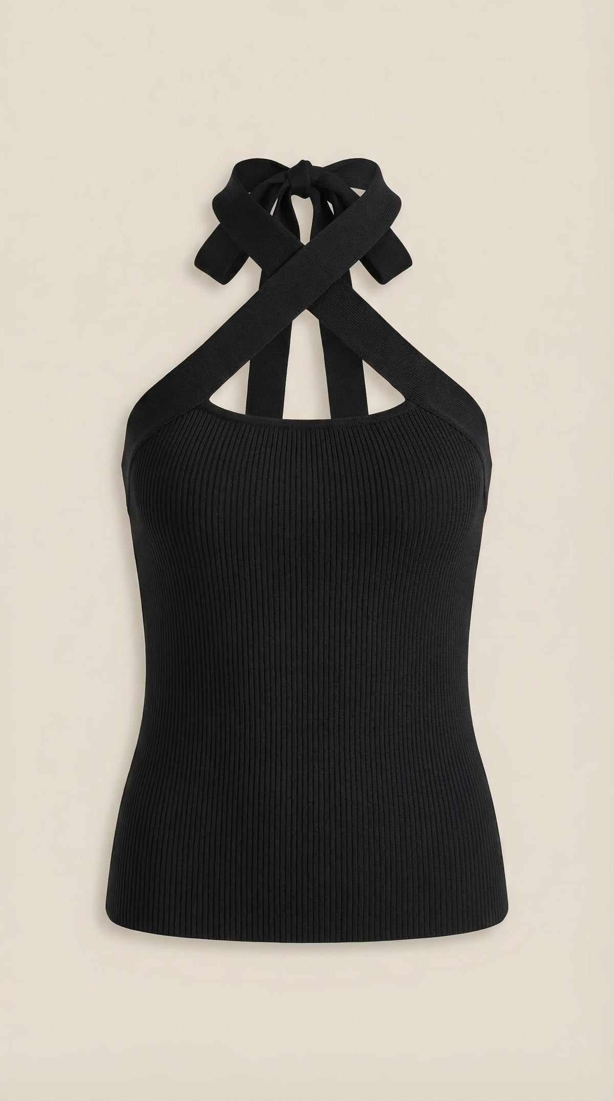 Brianna | Top Halter con Tirantes Entrecruzados