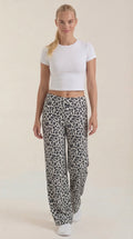 Cleo | Pantalón Estampado de Leopardo
