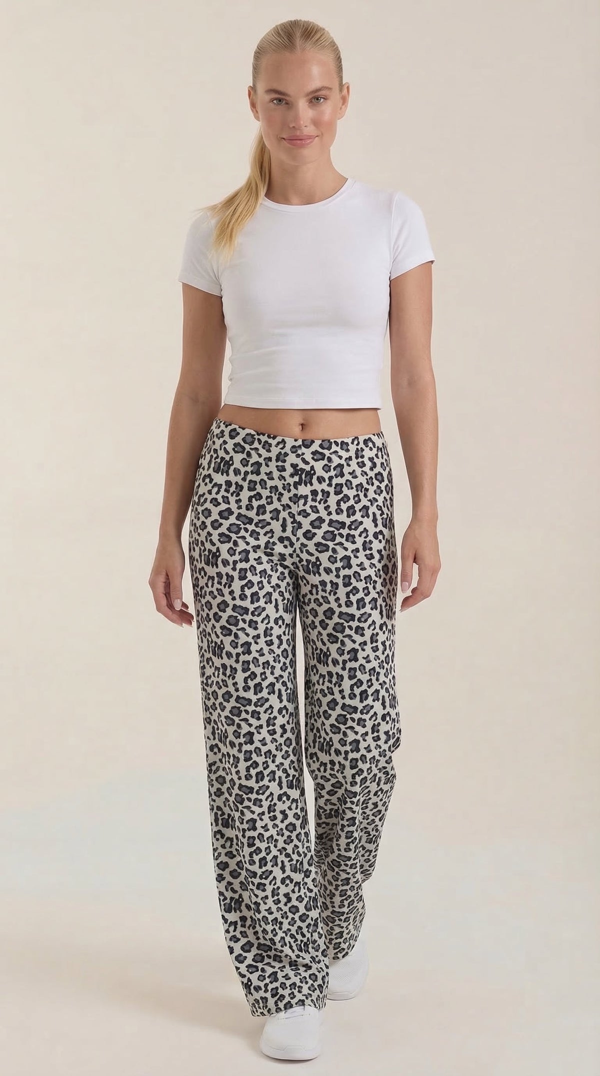 Cleo | Pantalón Estampado de Leopardo