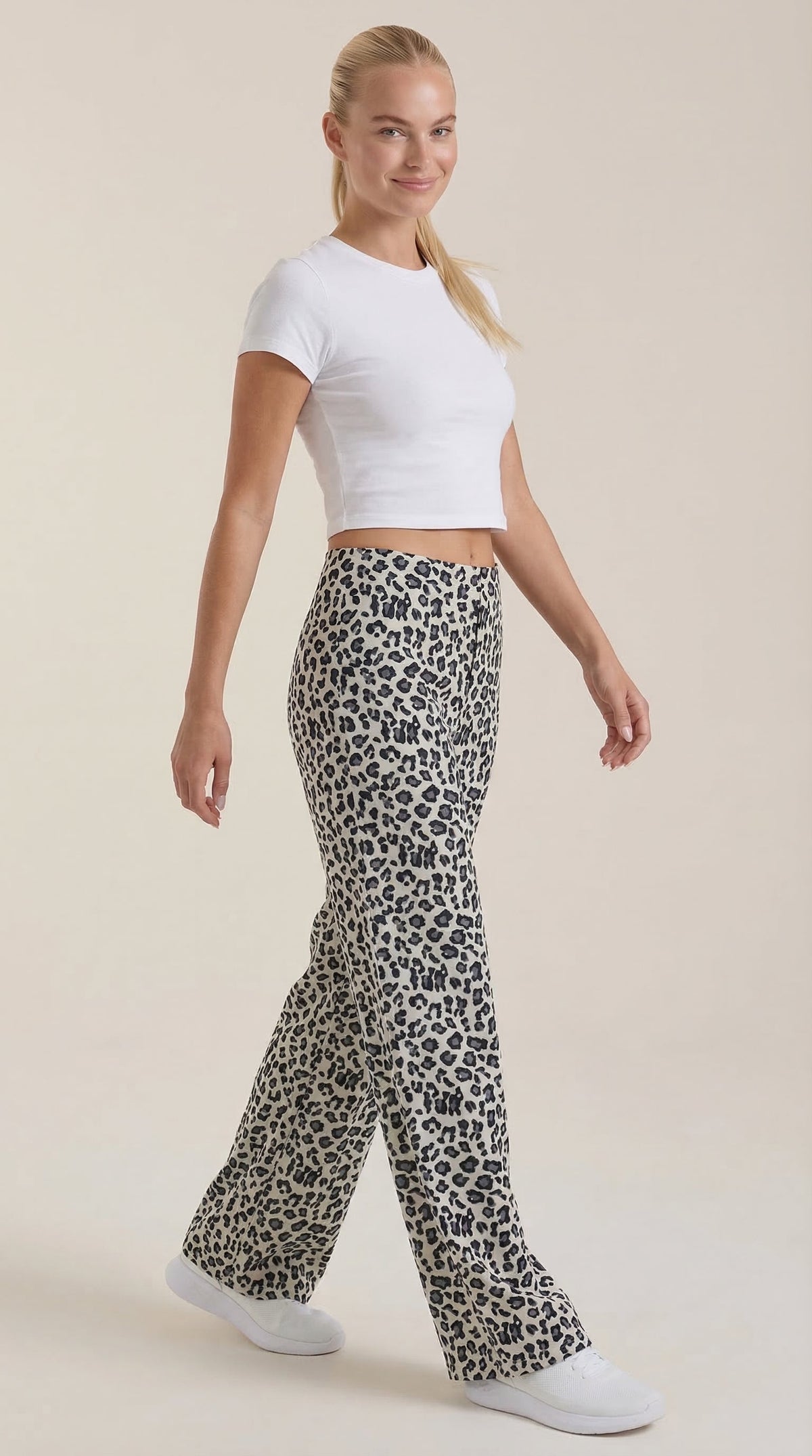 Cleo | Pantalón Estampado de Leopardo