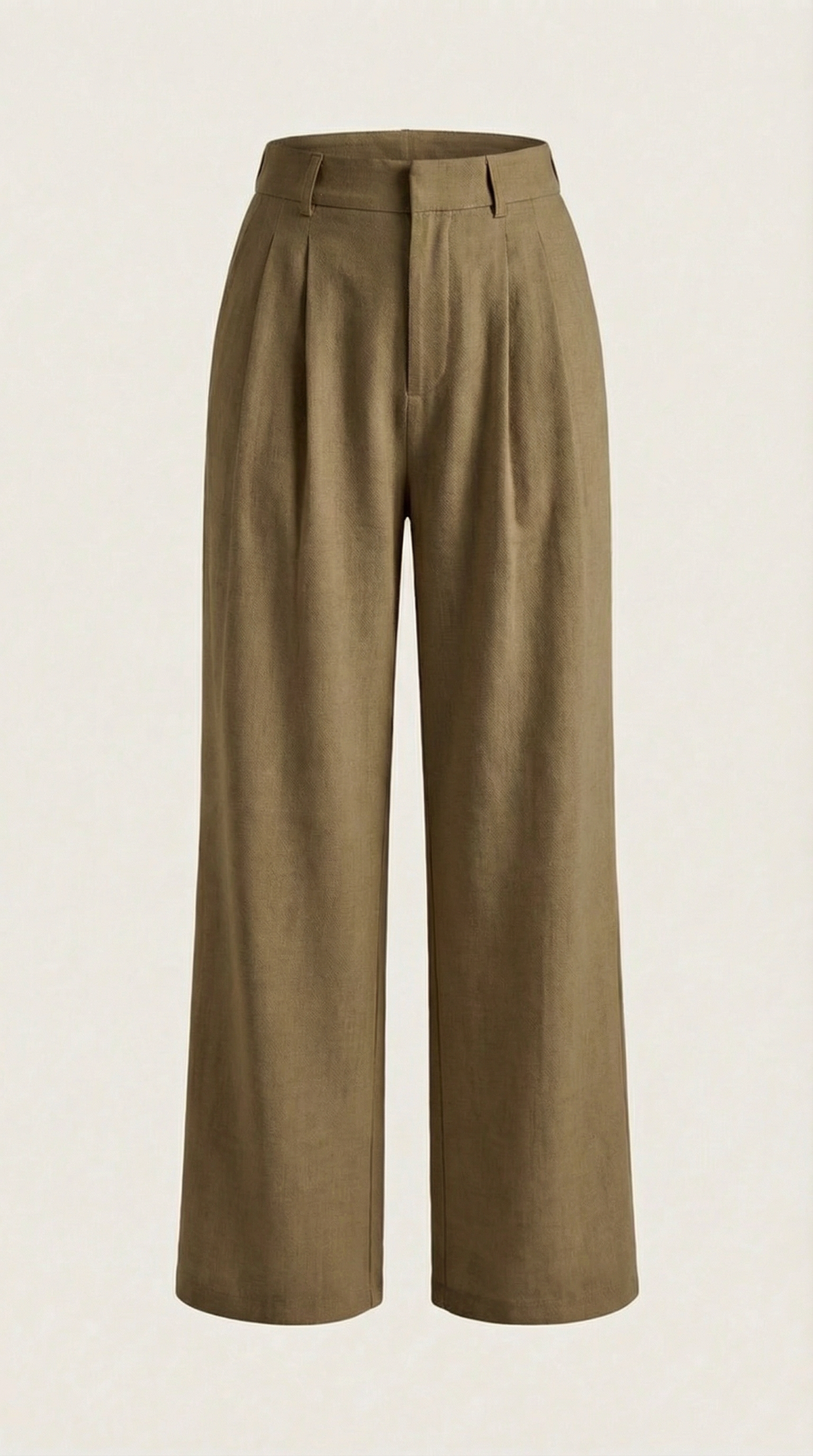 Courtney | Pantalones Plisados de Cintura Alta